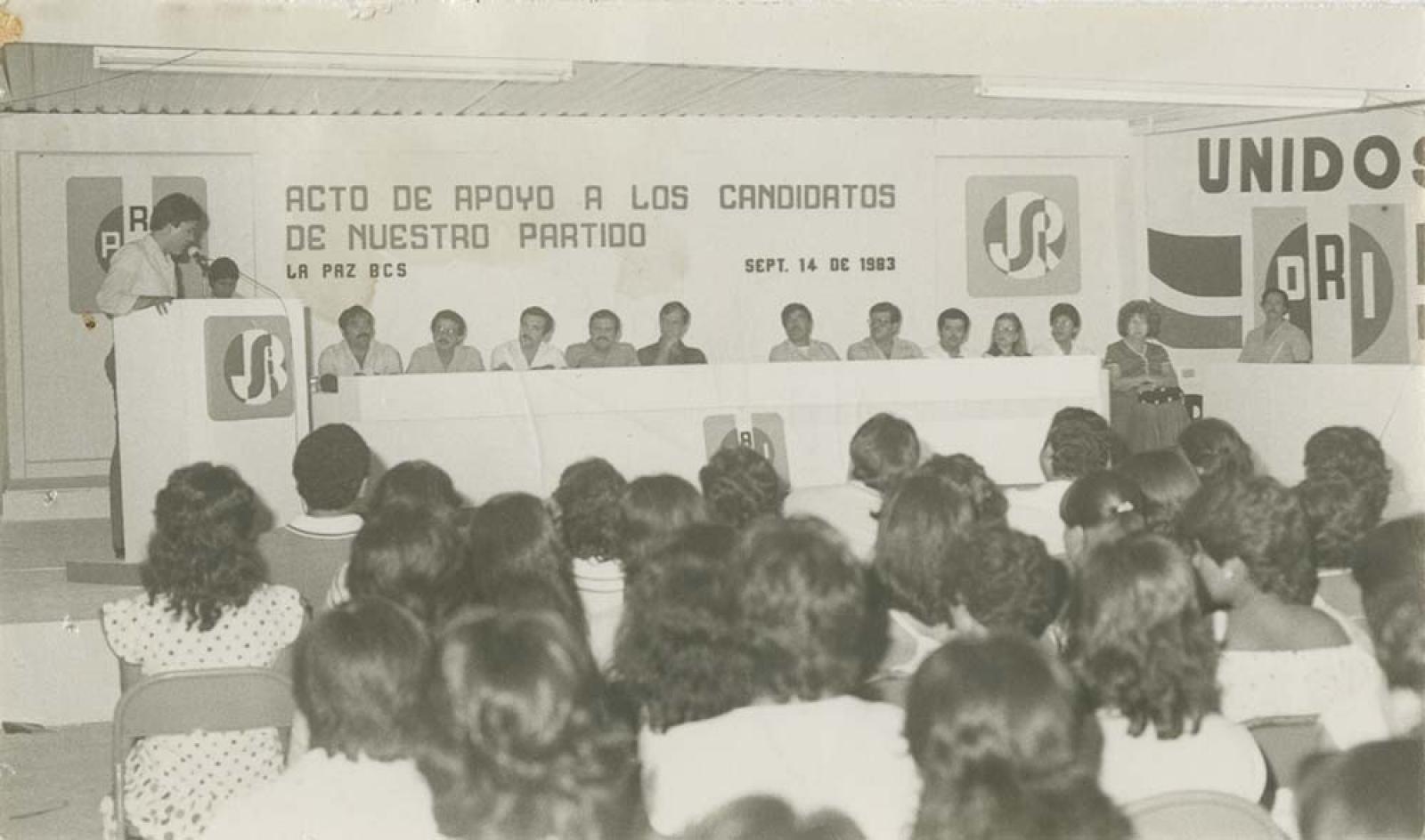 Acto de apoyo a candidatos del P.R.I.