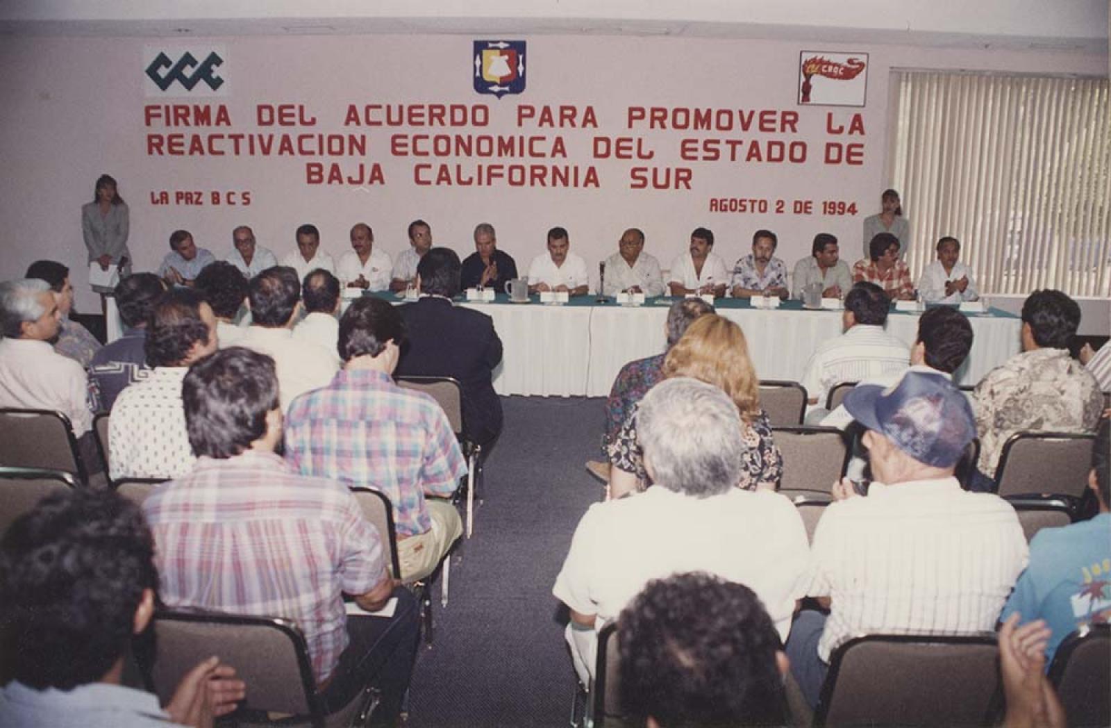 “Acuerdo para promover la reavivación económica del estado”.