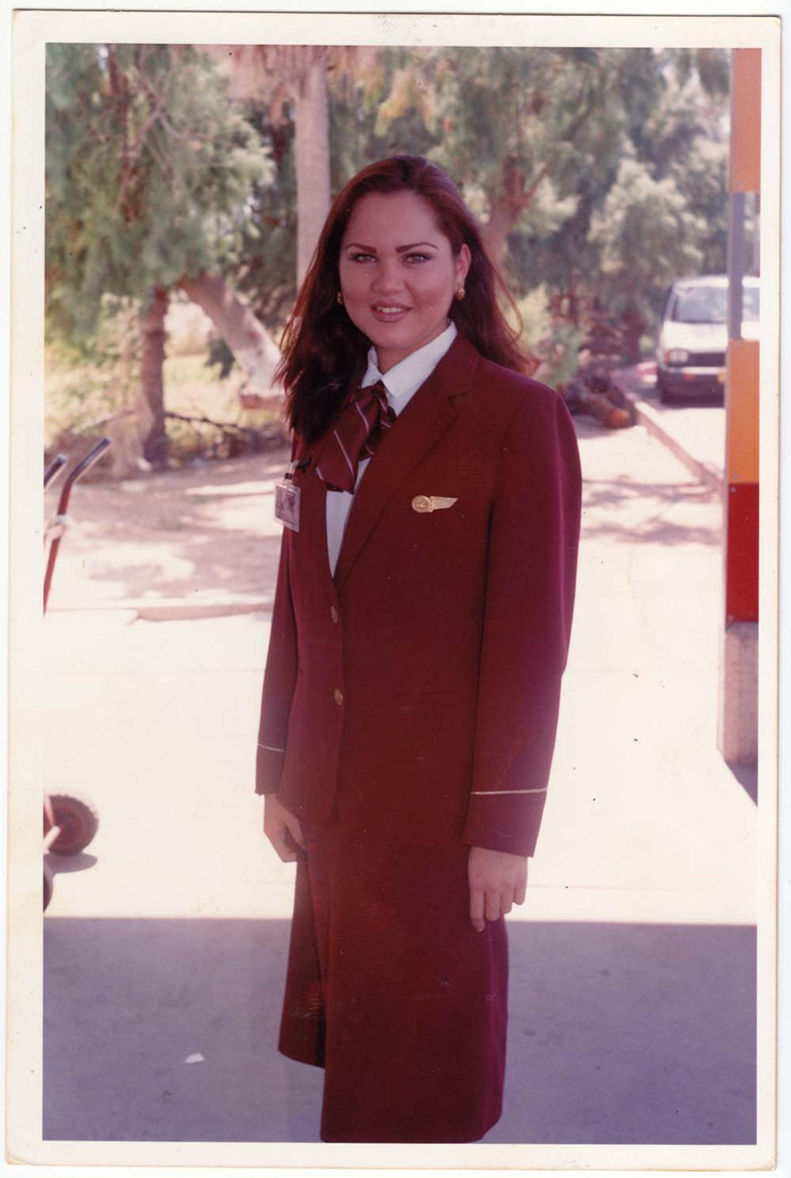 Adriana Avilés, azafata.