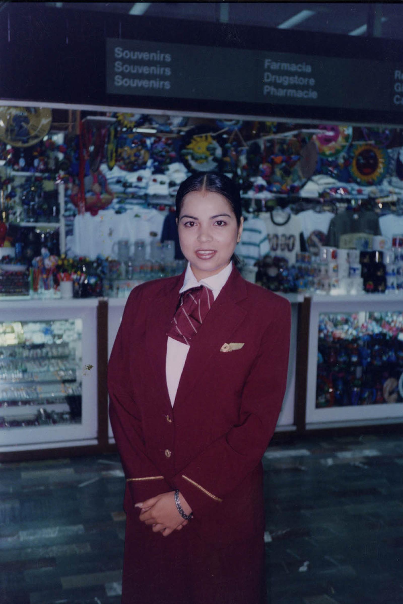 Aeromoza Noelia,  retrato.