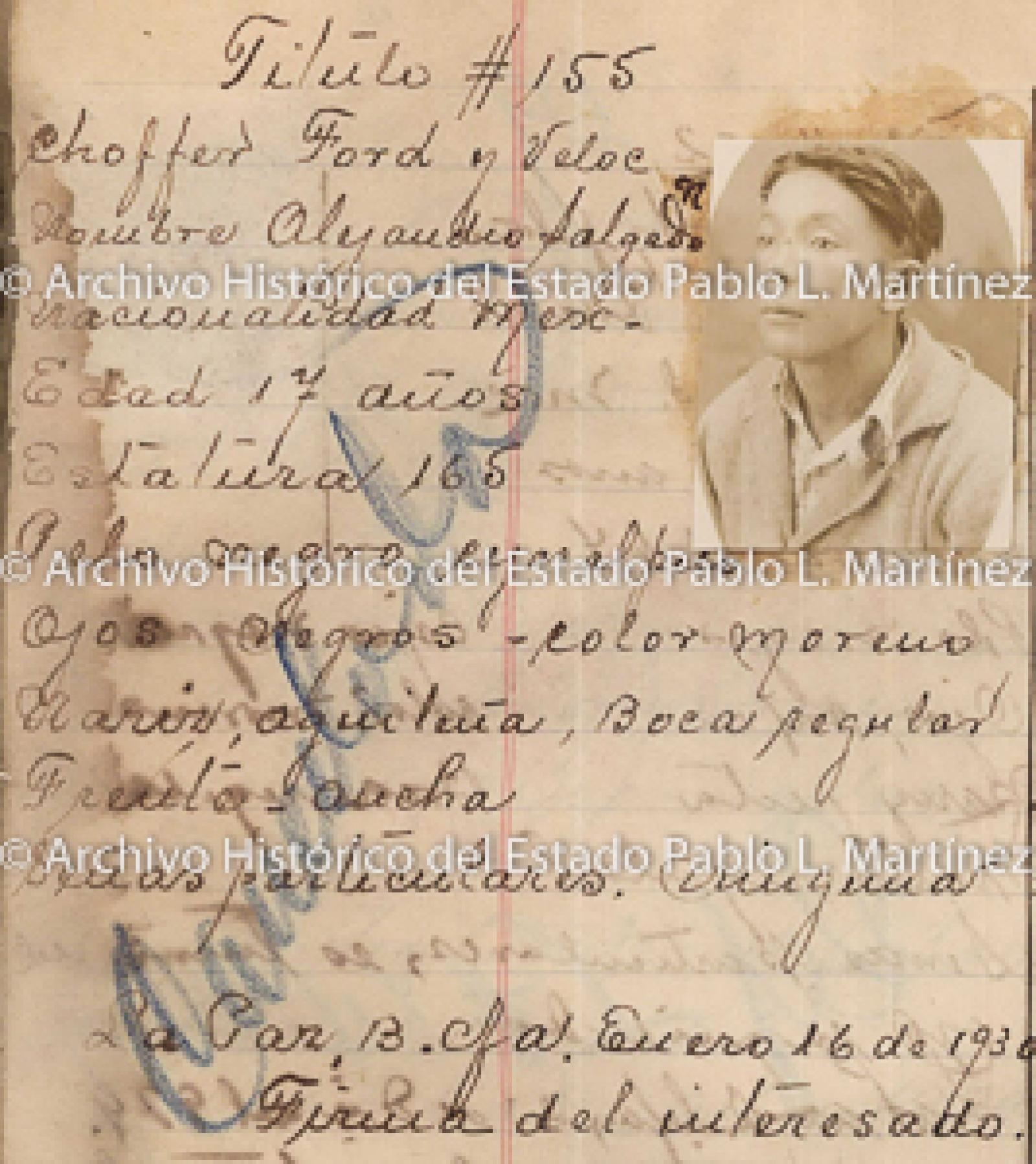 "Alejandro Salgado", retrato.