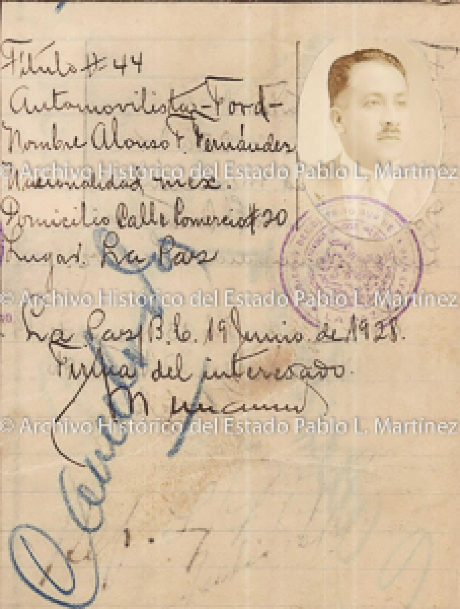 "Alfonso F. Fernández", retrato.