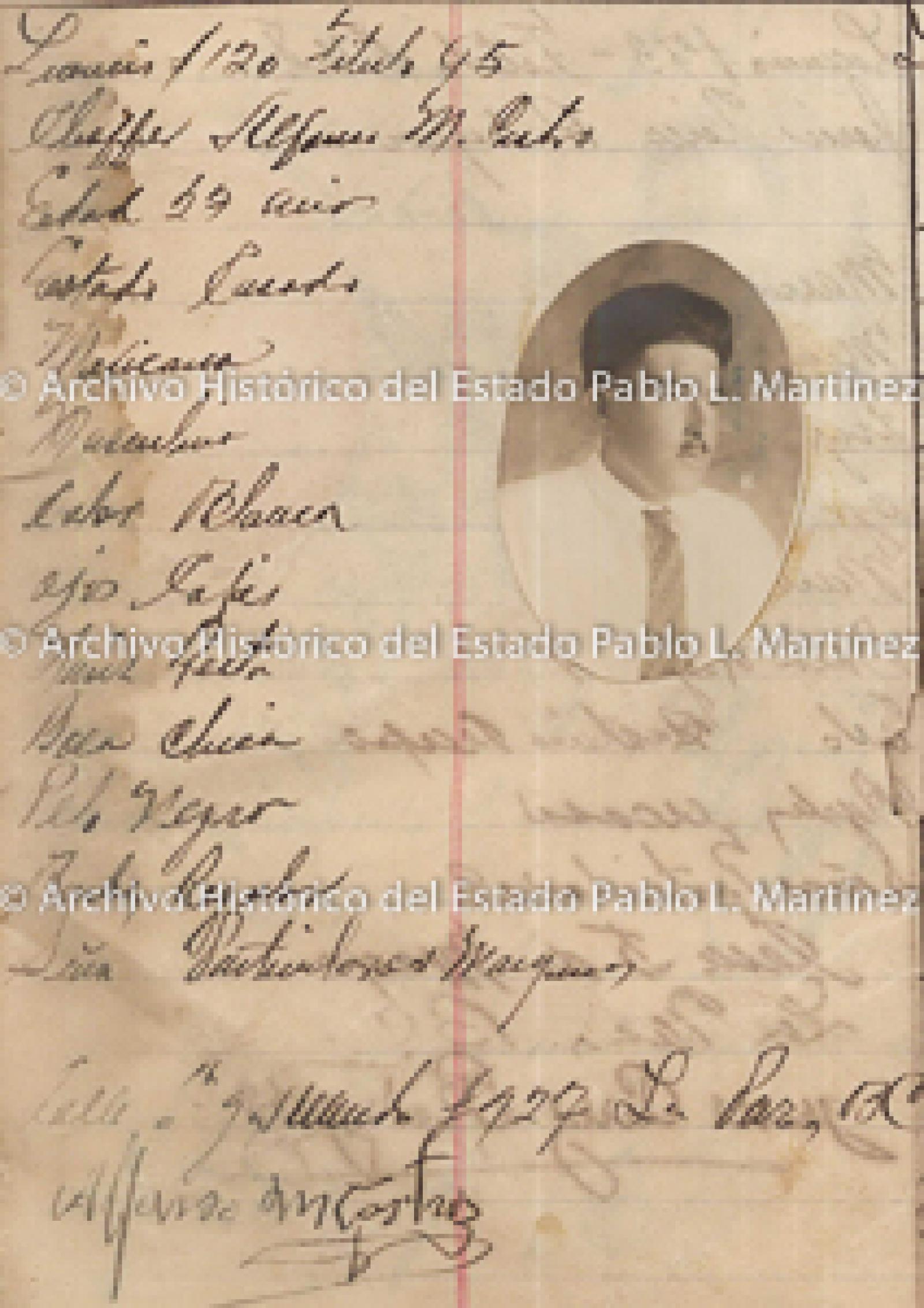 "Alfonso M. Castro", retrato.