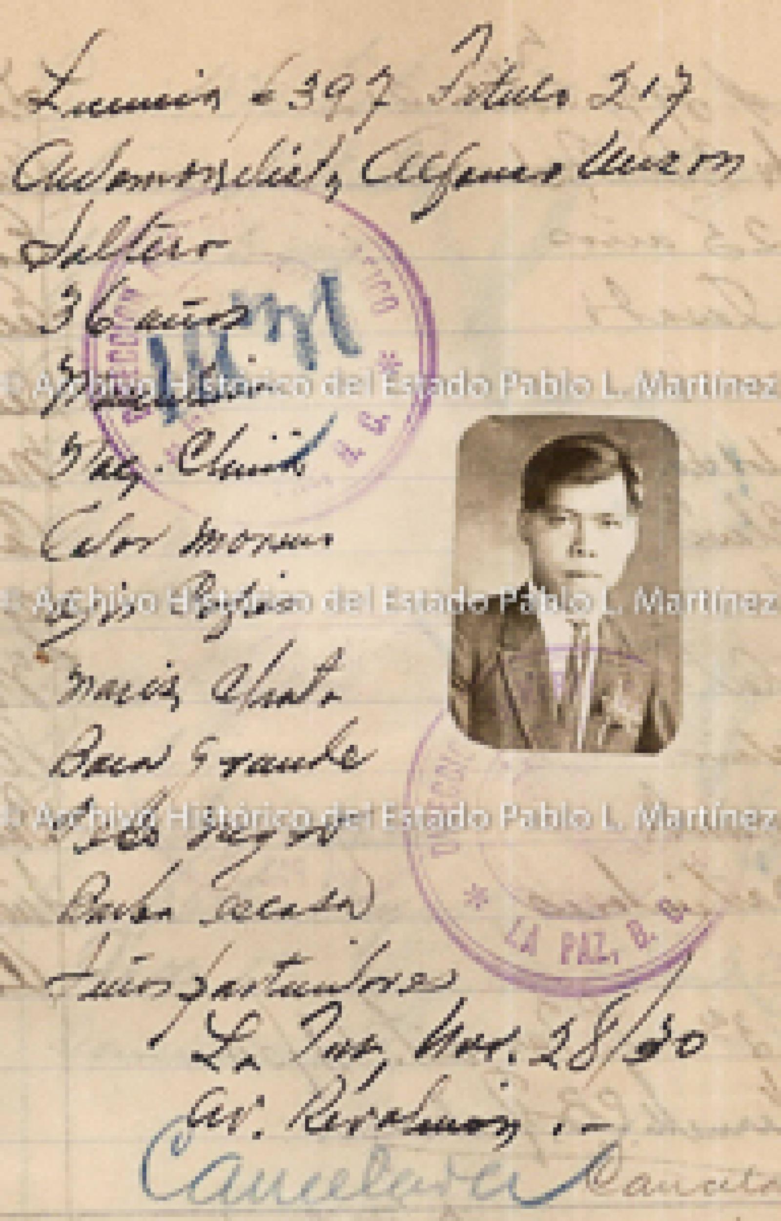 "Alfonso Wu M", retrato.