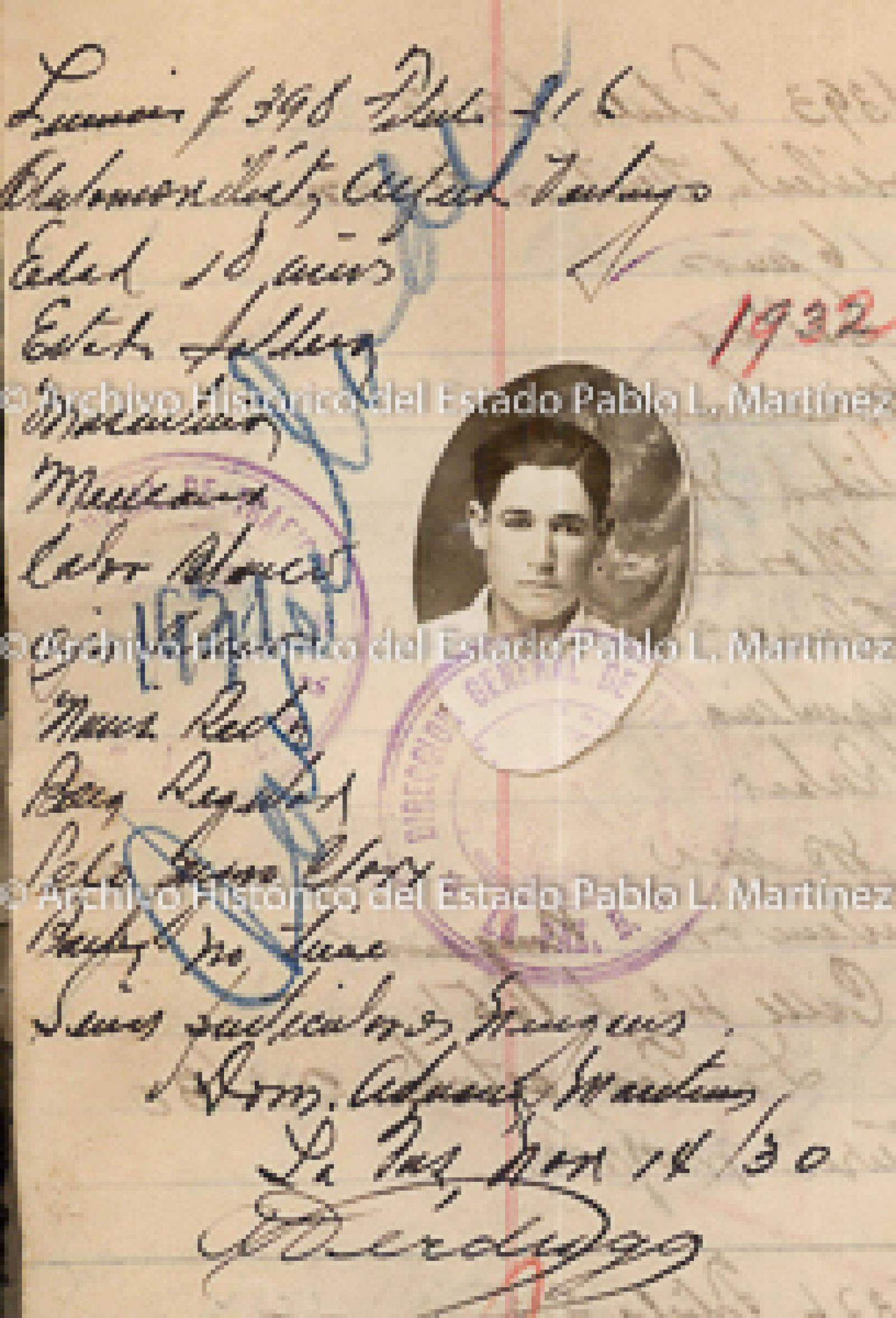 "Alfred Verdugo", retrato.