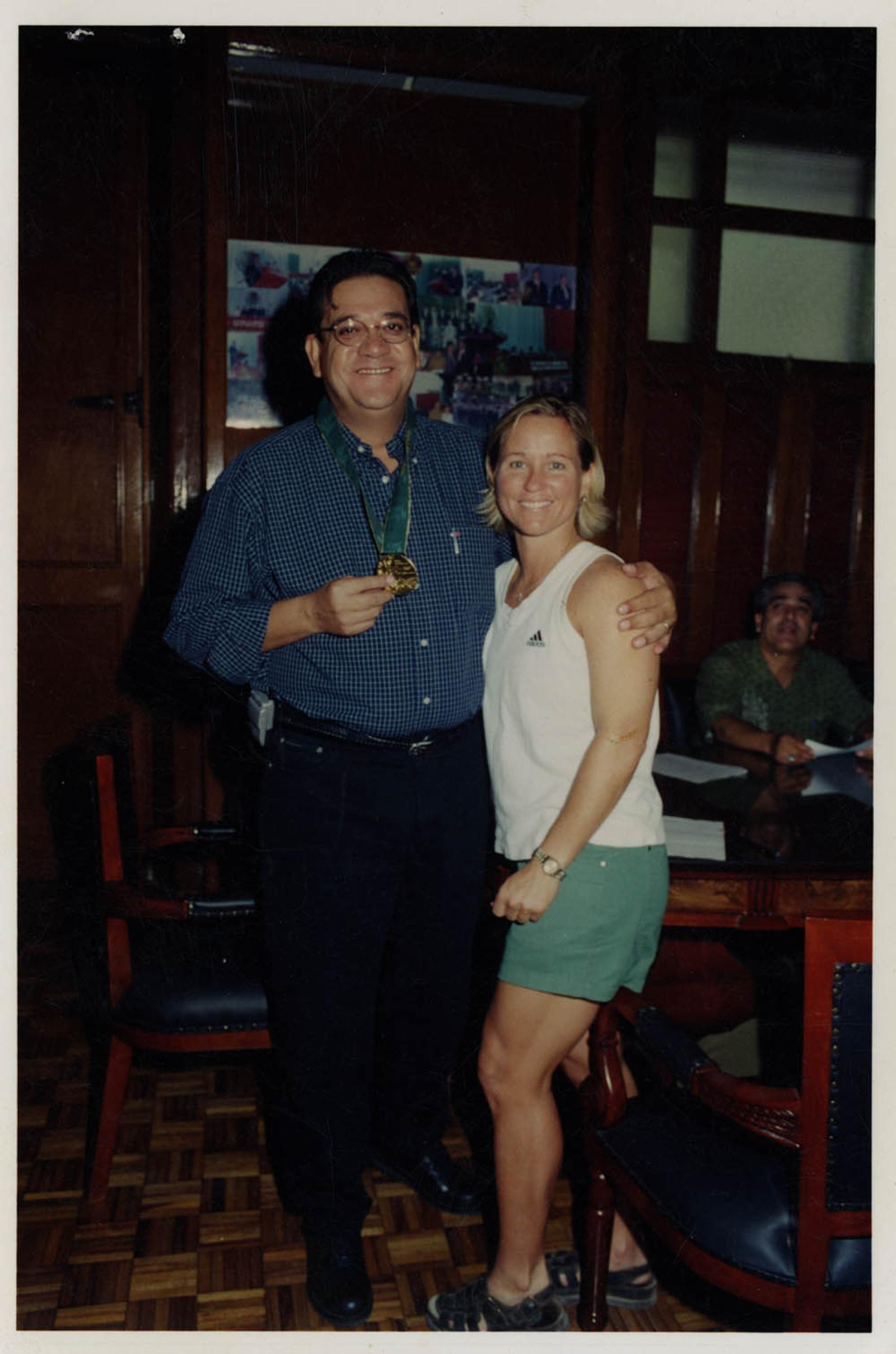 Alfredo Porras Domínguez y Julie, Retrato.