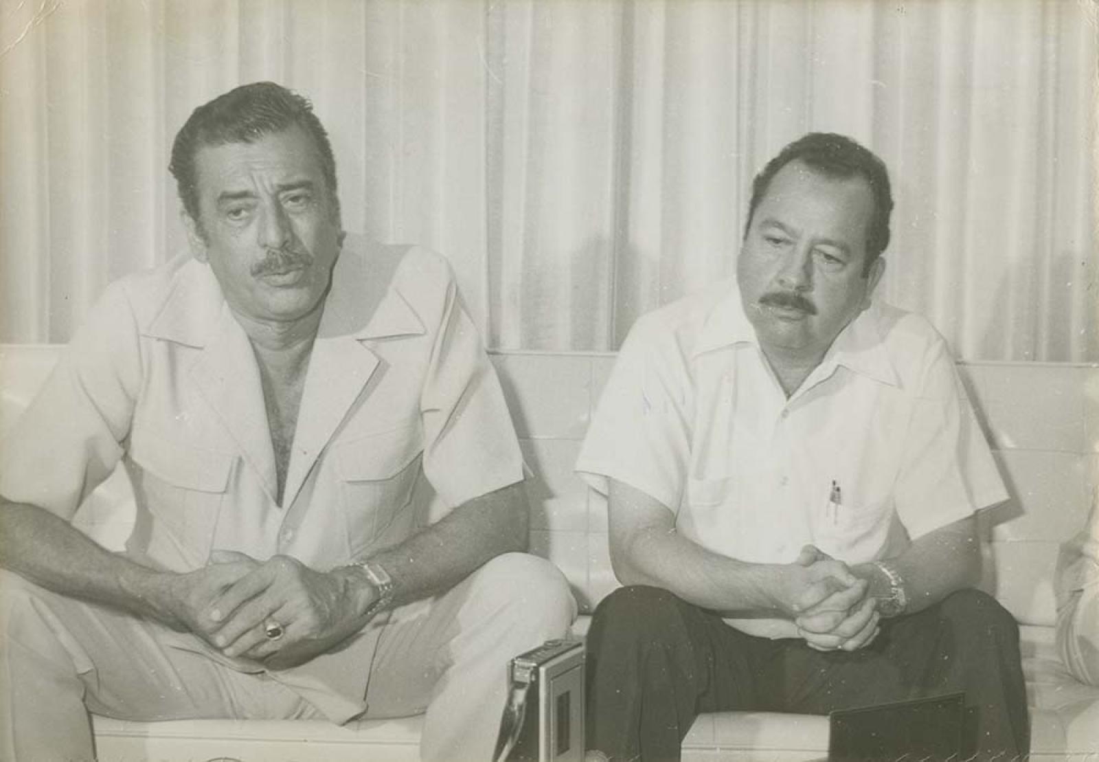 Ángel César Mendoza y Alberto Alvarado, retrato.