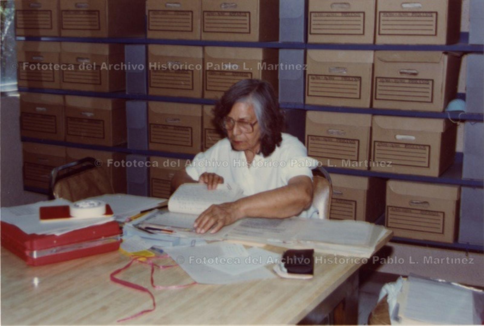 “Angelina Carrillo, investigadora de  la historia del Valle de Santo Domingo”.