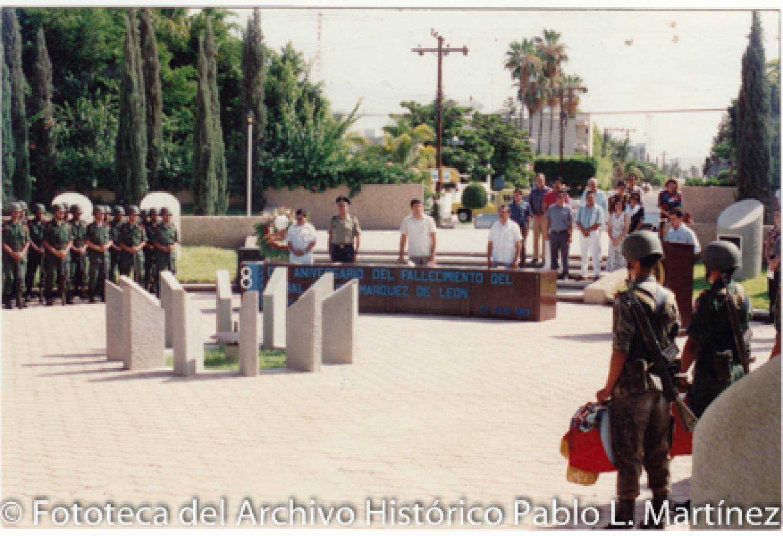 Aniversario luctuoso del general Manuel Márquez de León.