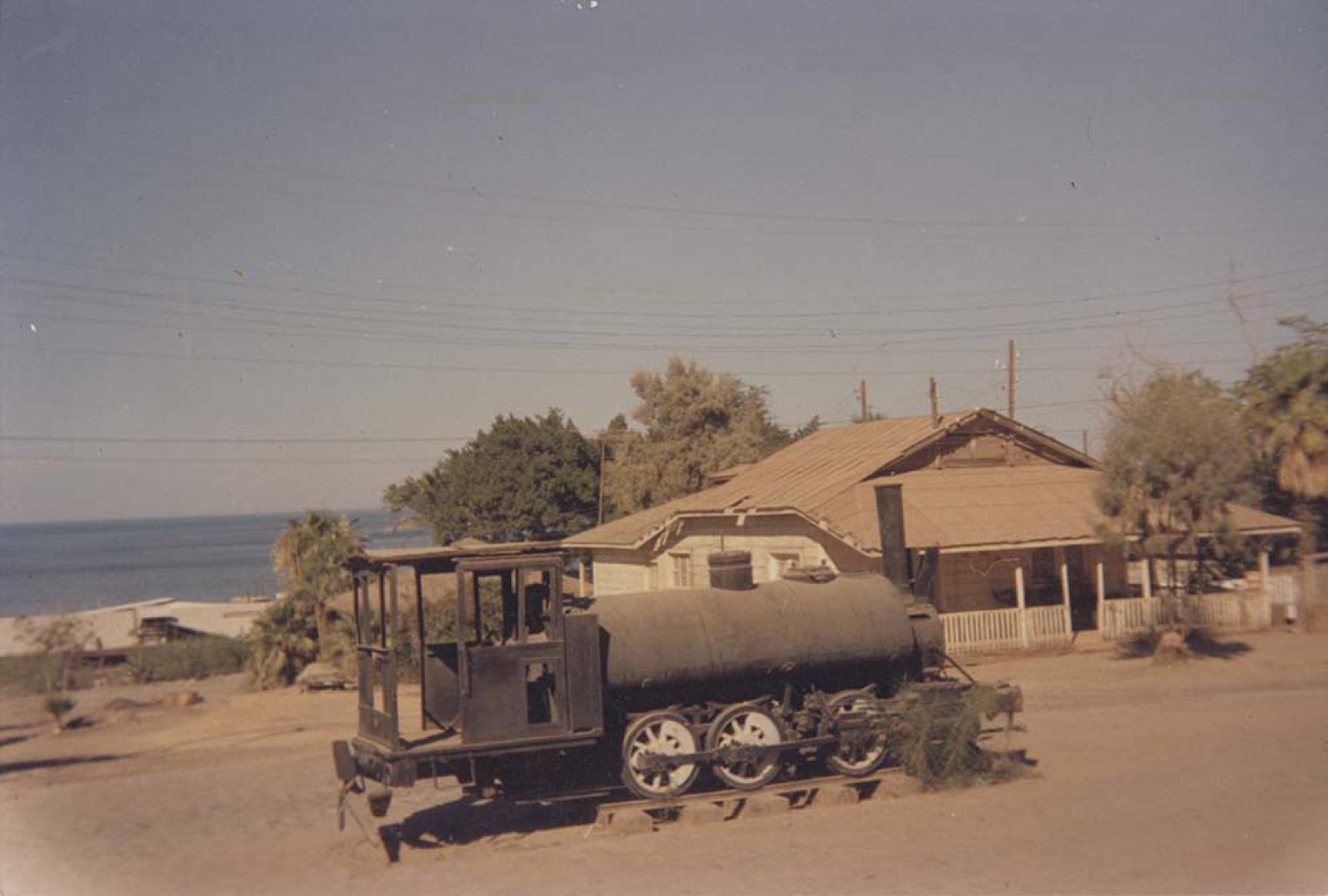 Antigua locomotora de la compañía El Boleo, Santa Rosalía, Baja California Sur.