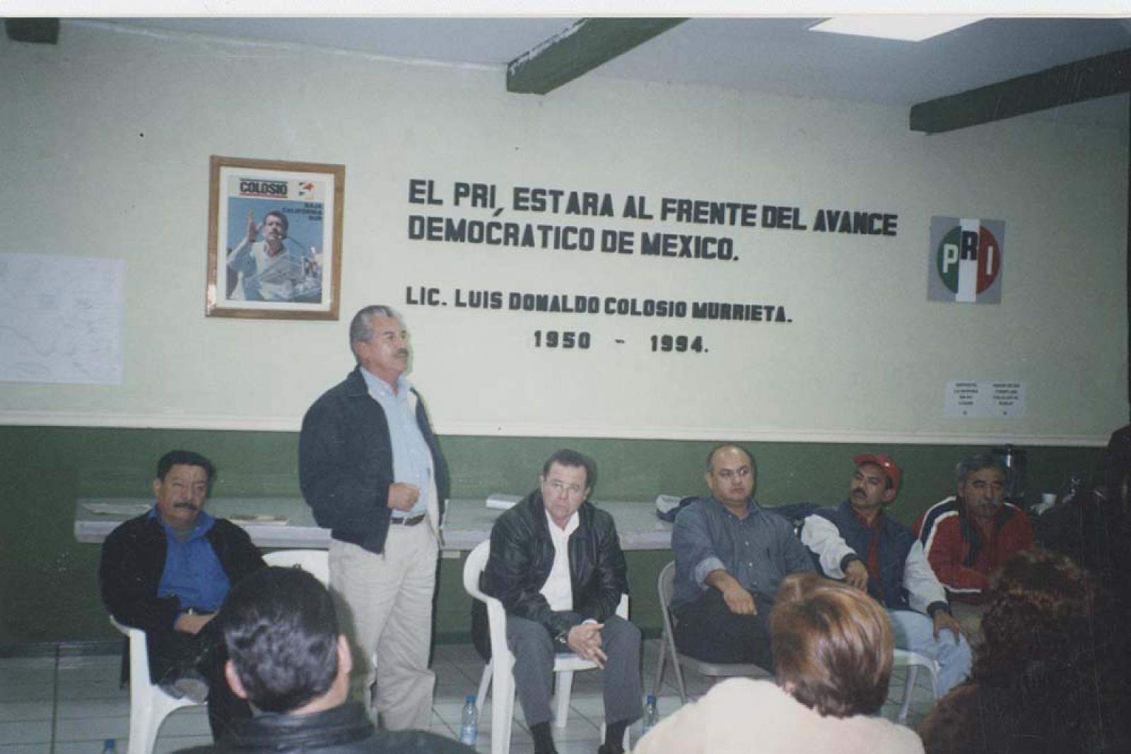 Antonio Manríquez, en acto público.