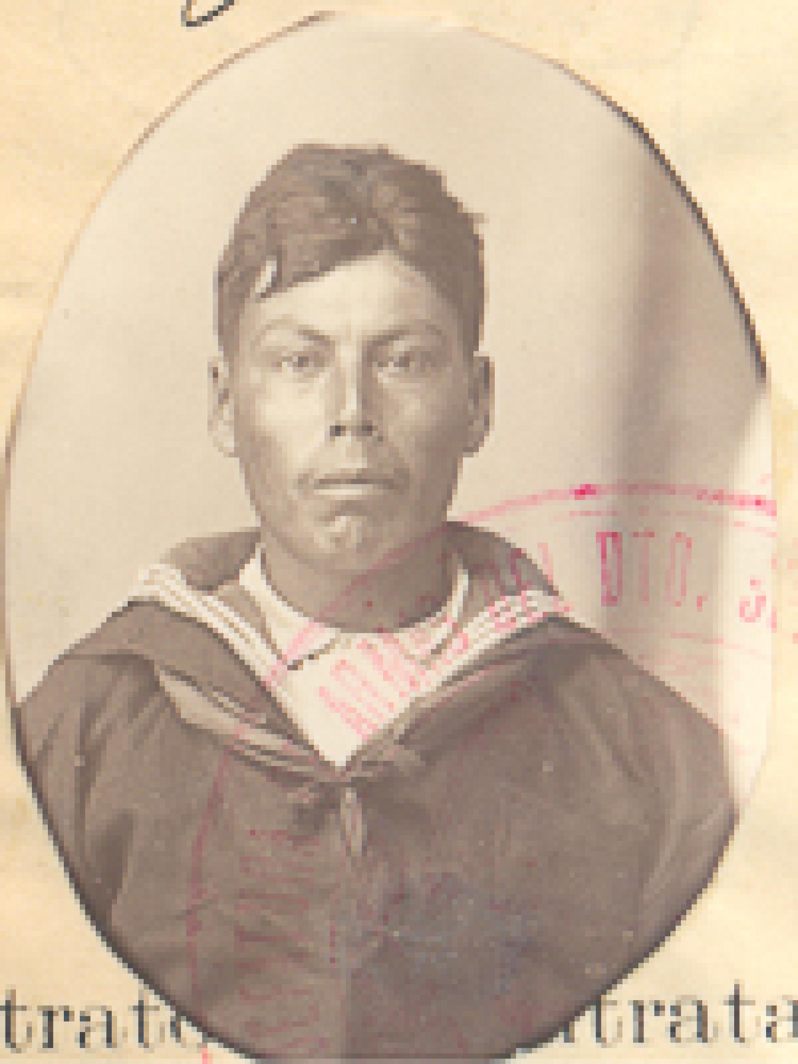 Arcadio Barrera de frente.