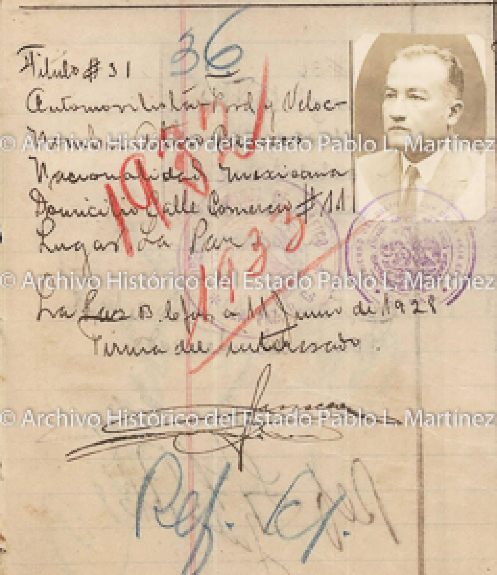 "Arturo Canseco", retrato.