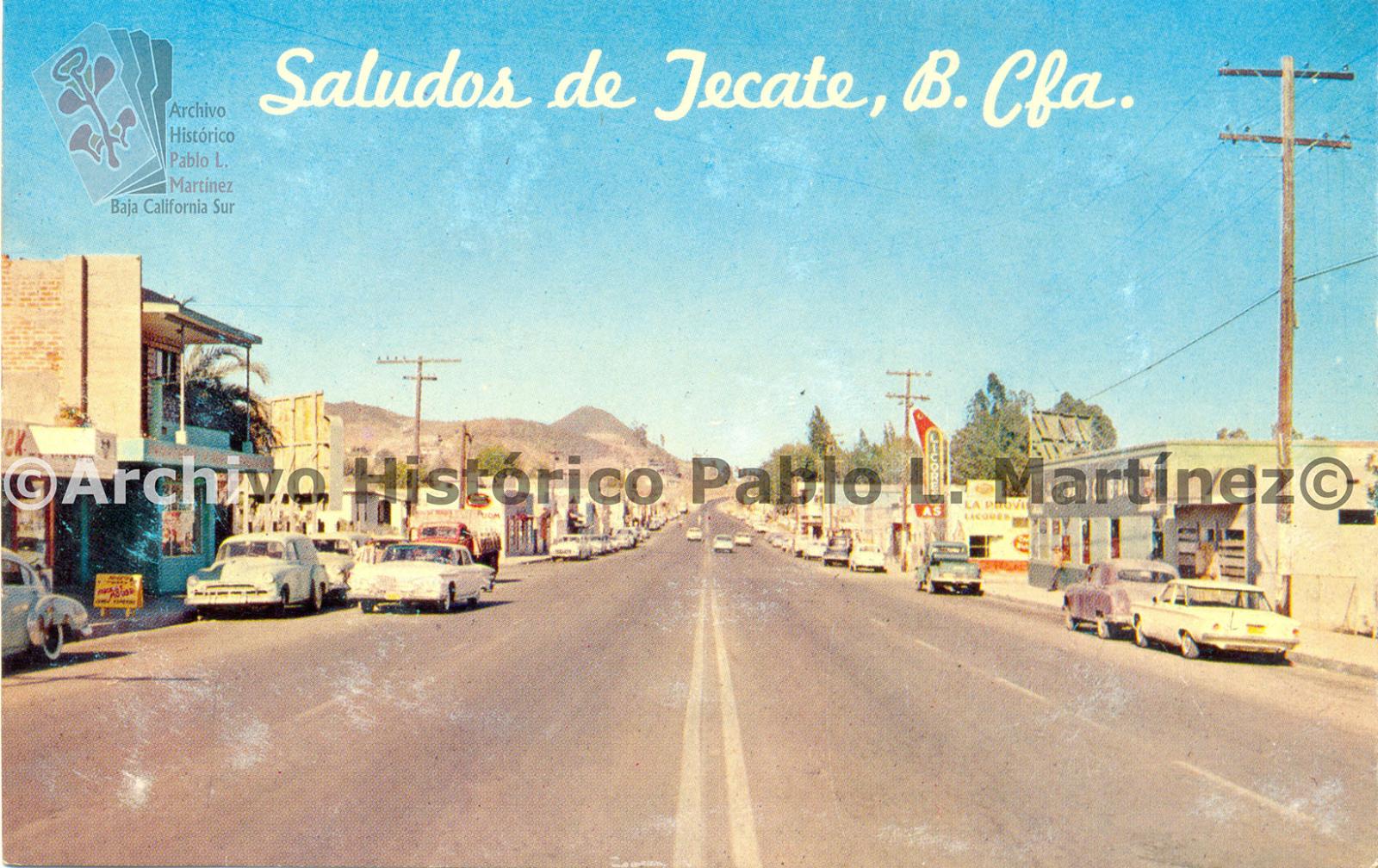Avenida de la ciudad de Tecate, Baja California.