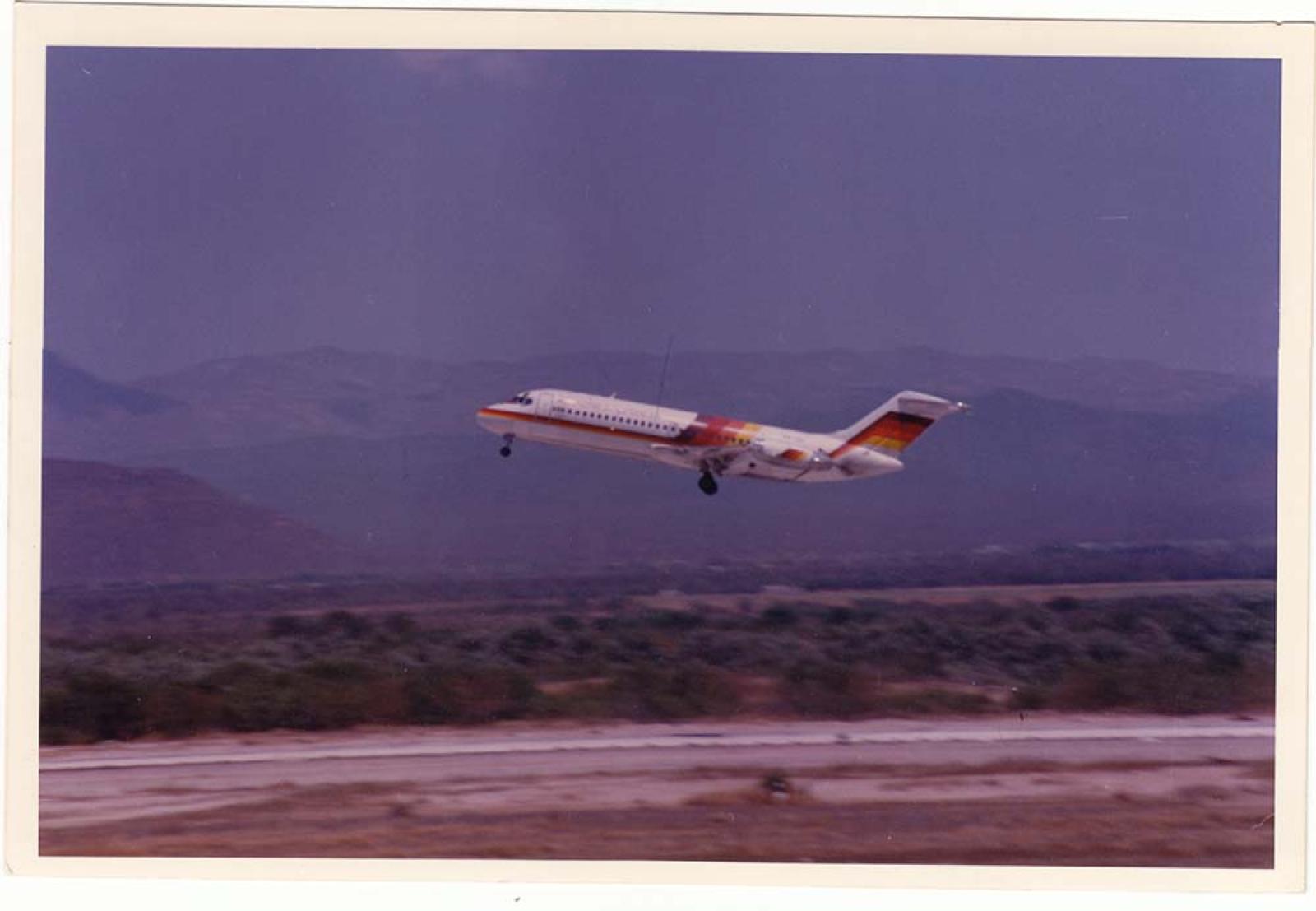 Avión en vuelo.