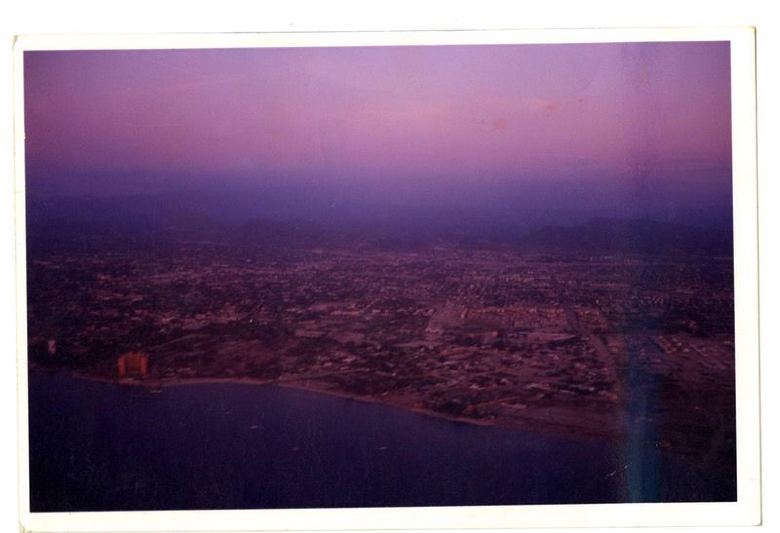 Bella postal de la bahía de La Paz, Baja California Sur.