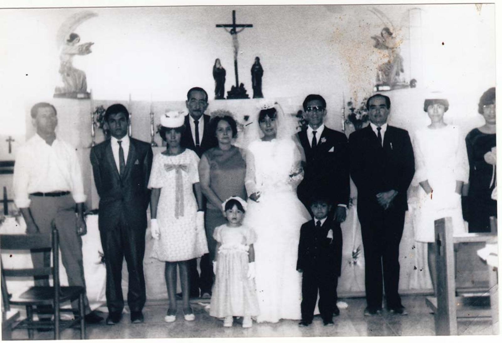 Boda, retrato de grupo.