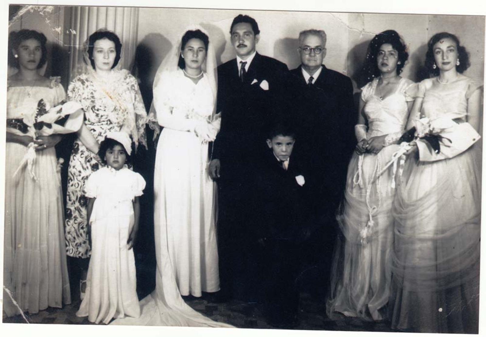 Boda, retrato de grupo.
