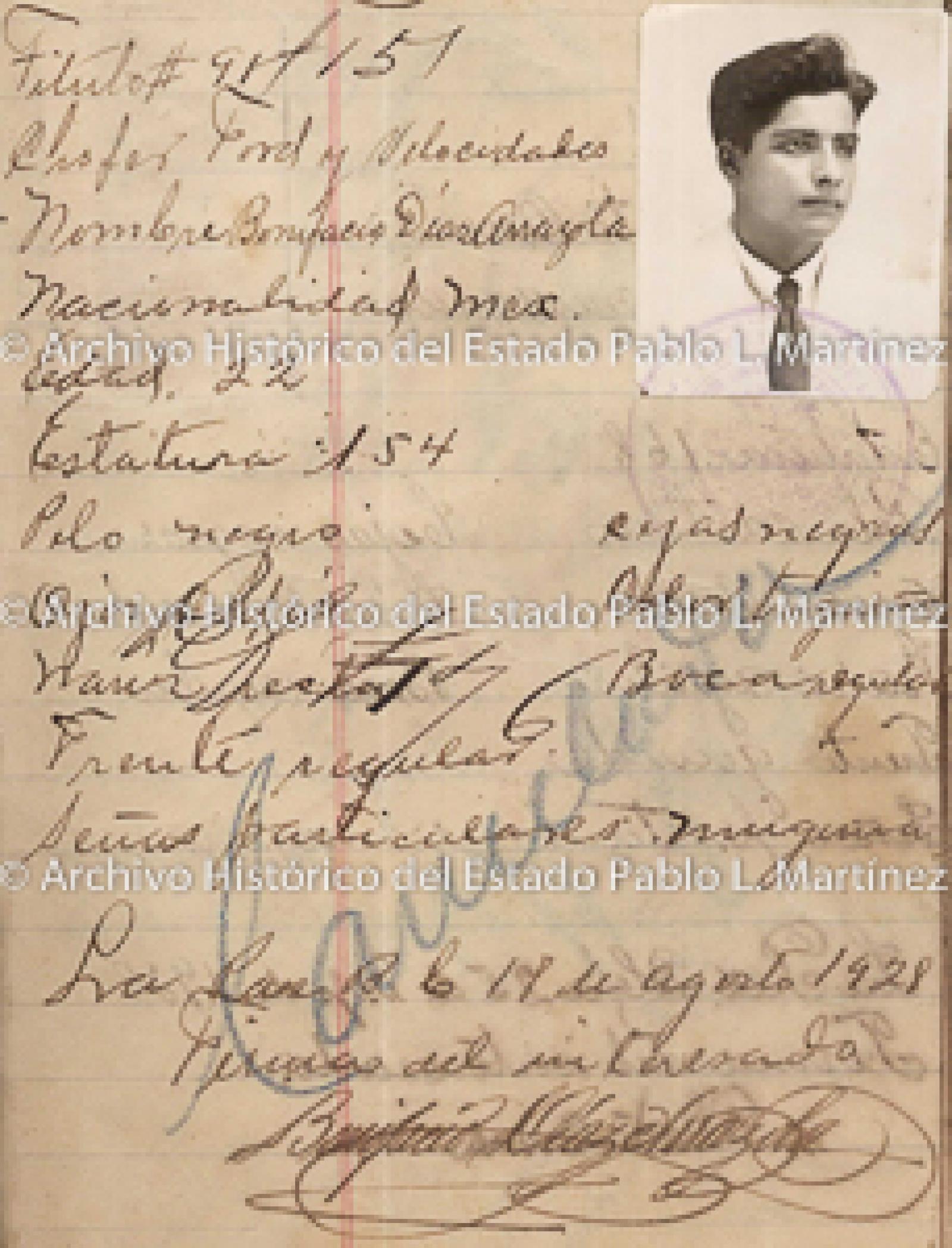 "Bonifacio Díaz Arrazola", retrato.