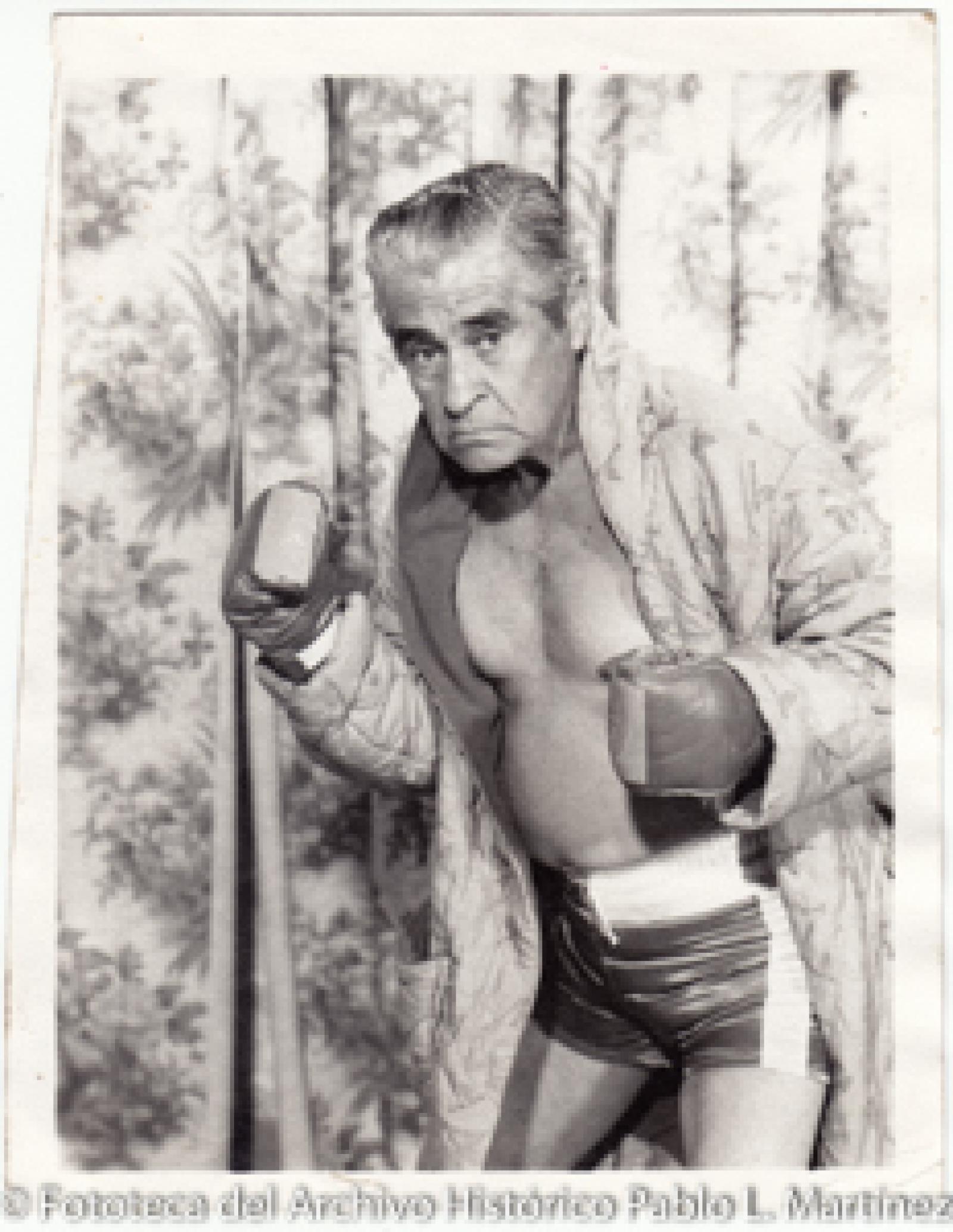 Boxeador, retrato.