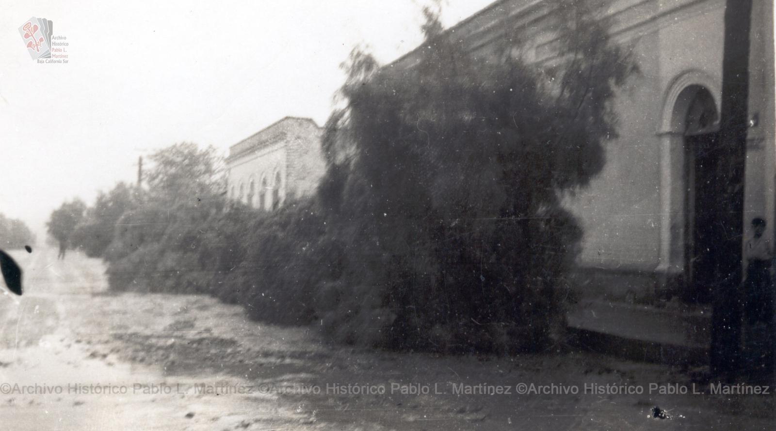 Calle Francisco I. Madero después de un huracán.