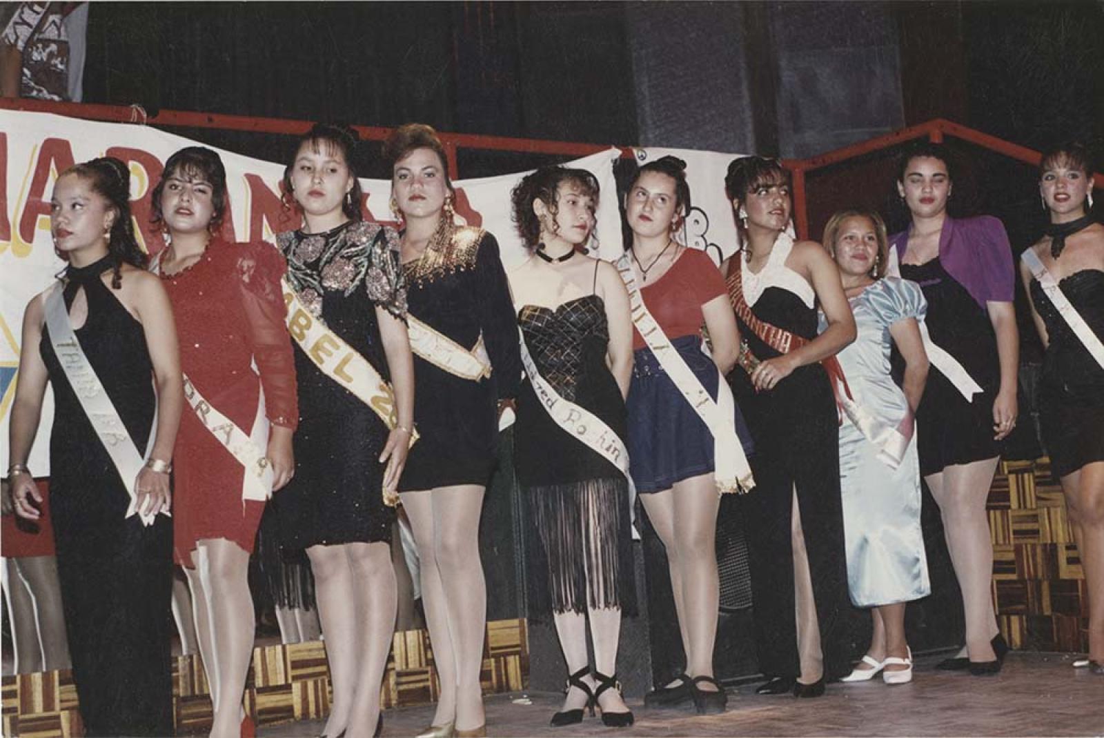 Candidatas a reina de belleza.