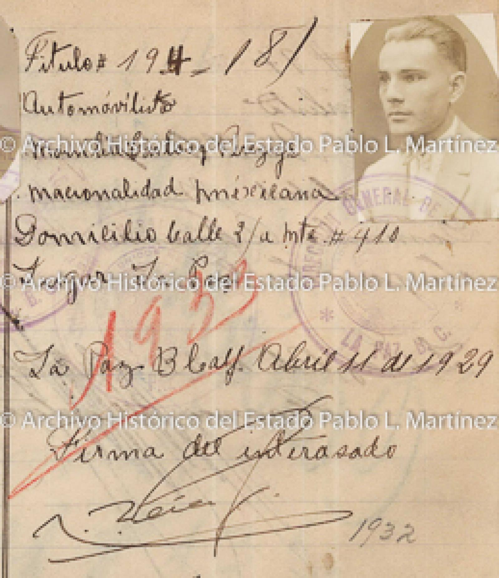 "Carlos Pérez Jr.", retrato.