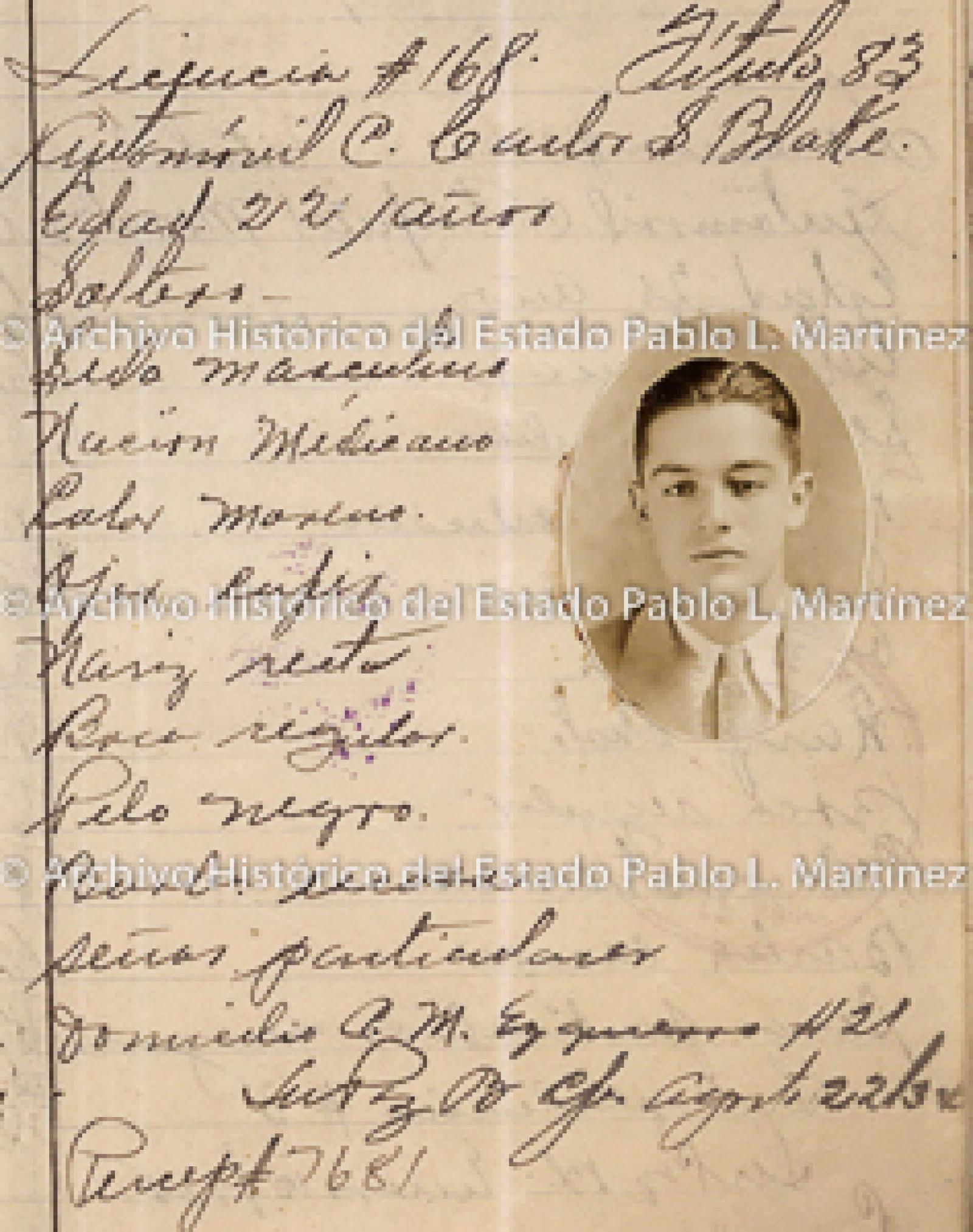 "Carlos S. Blake" retrato.