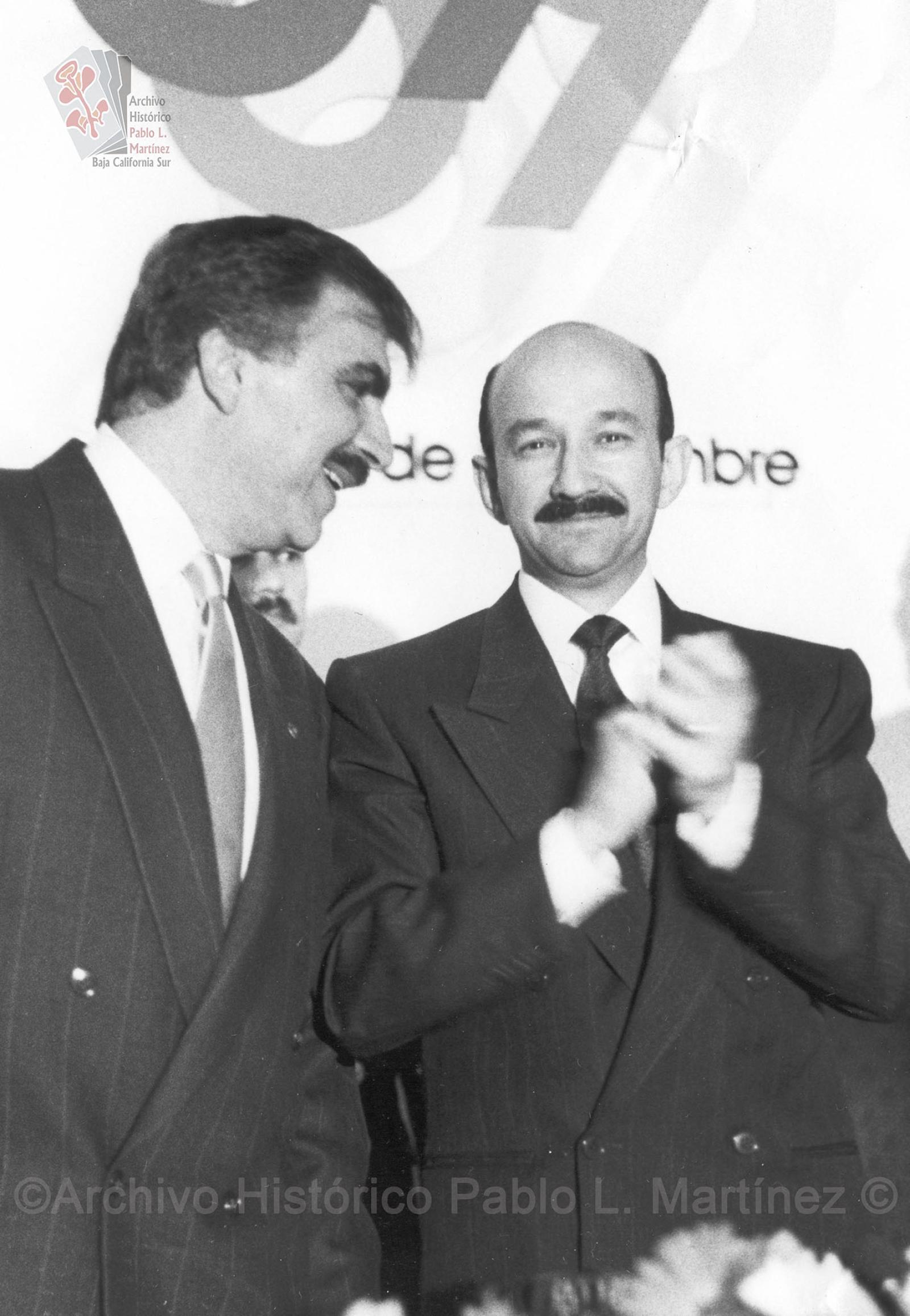 Carlos Salinas de Gortari en evento con personal de Canacintra.