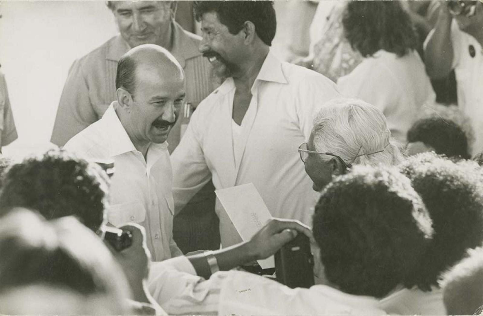 Carlos Salinas, en acto público.