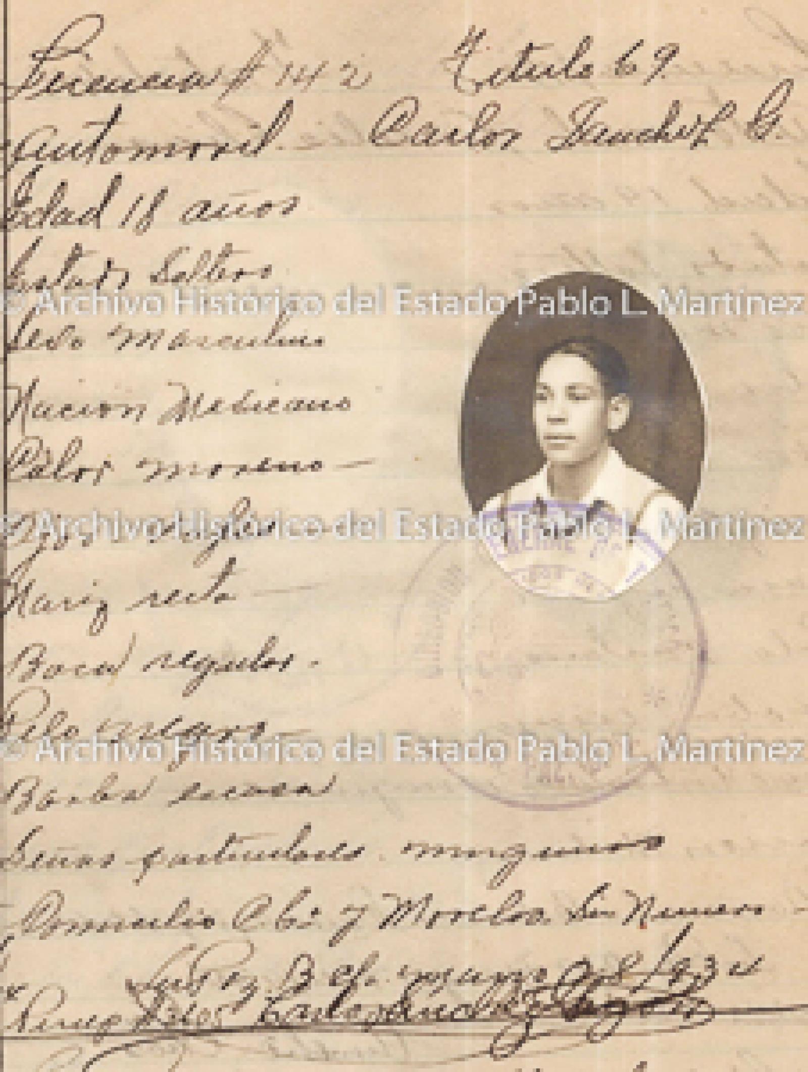 "Carlos Sánchez", retrato.