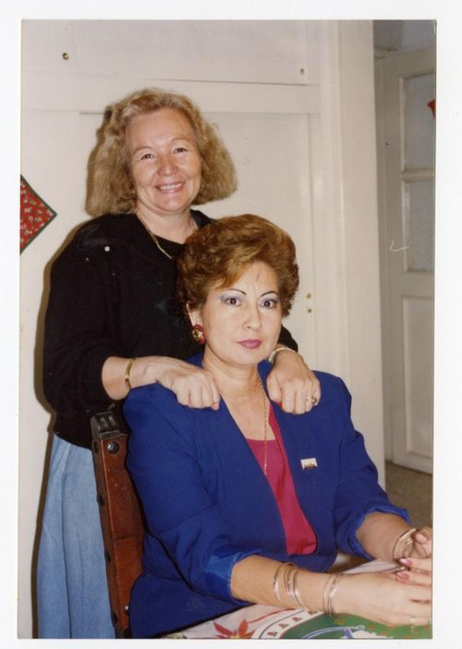 Carmelita García y Eréndira Real Castro, retrato.