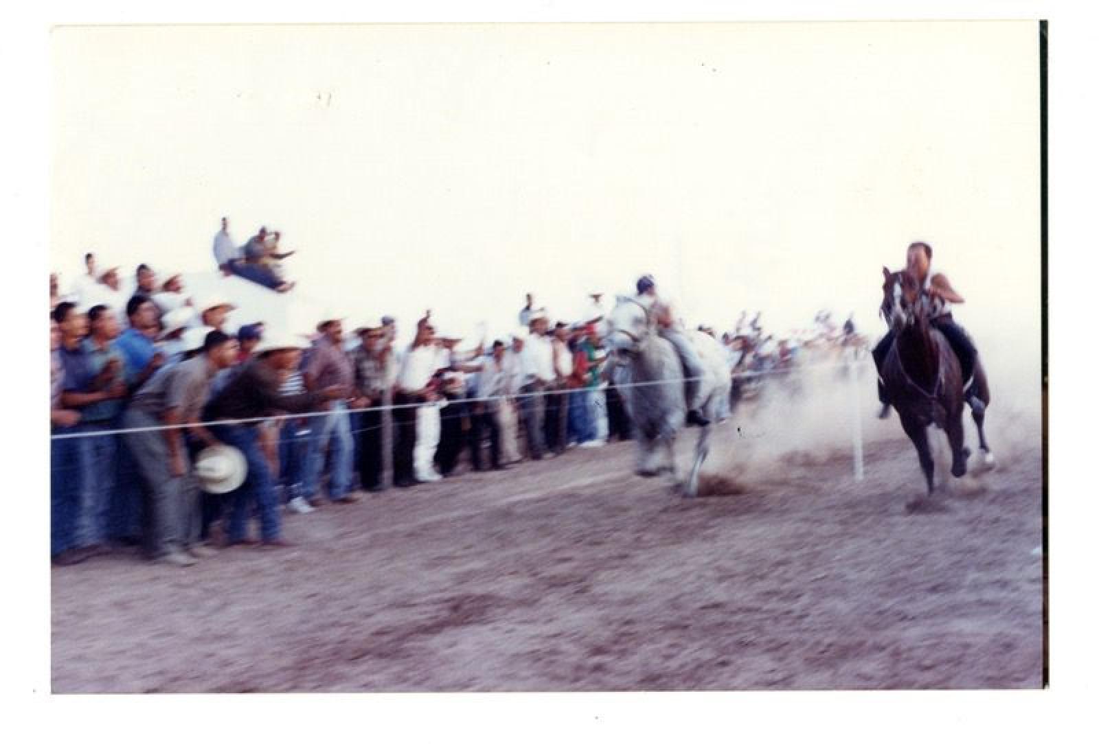 Carrera de caballos.