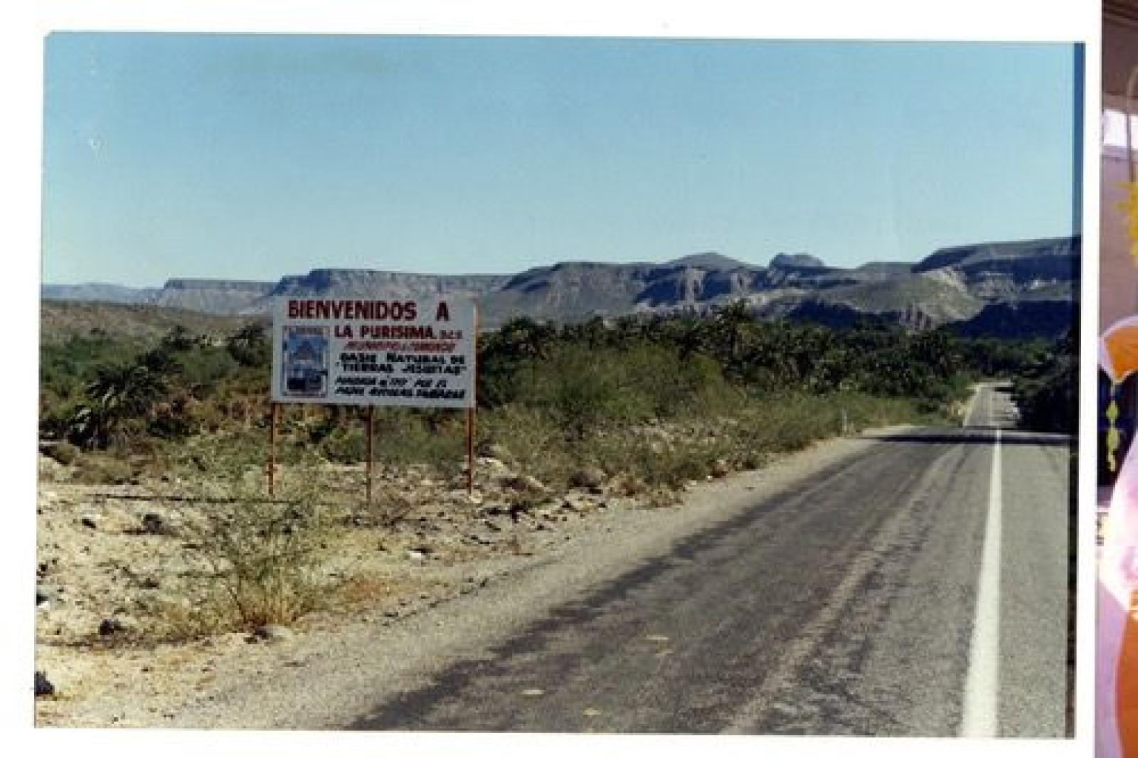 Carretera que lleva a la Purísima, Baja California Sur