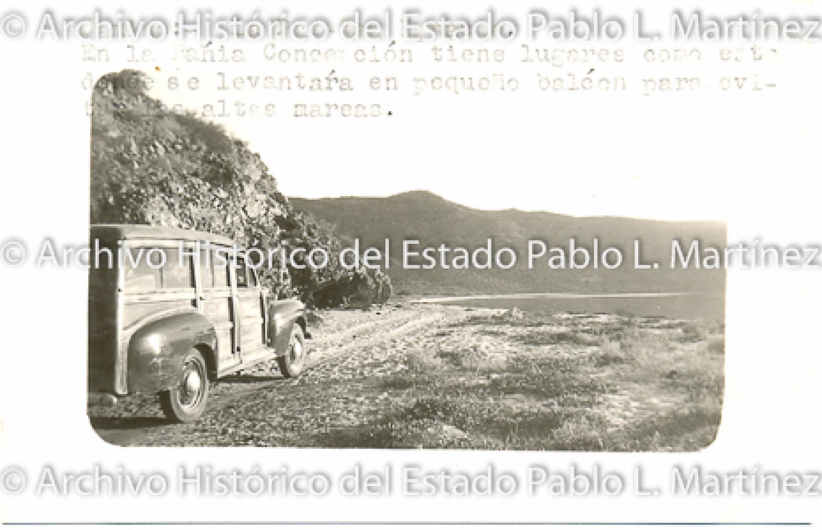 Carro y vista Panorámica "Bahía Concepción".