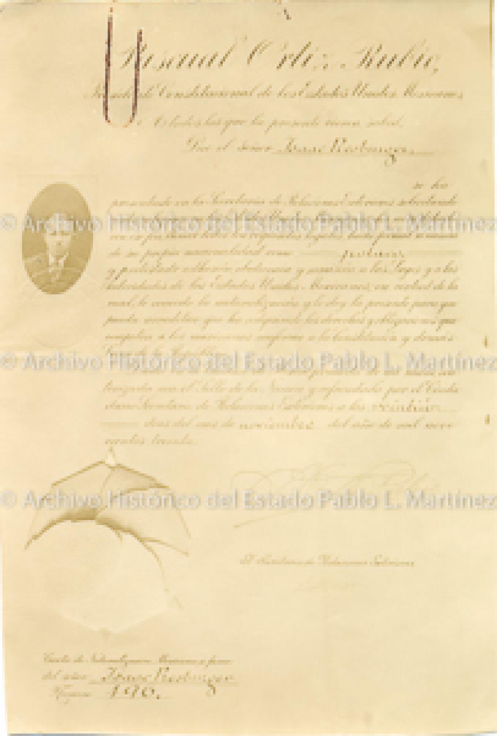 Carta de naturalización de Isaac Presburger, foja 1.