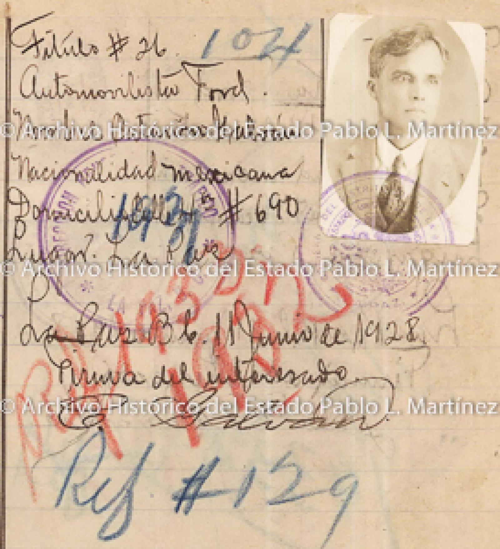 "Catarino Galván", retrato.