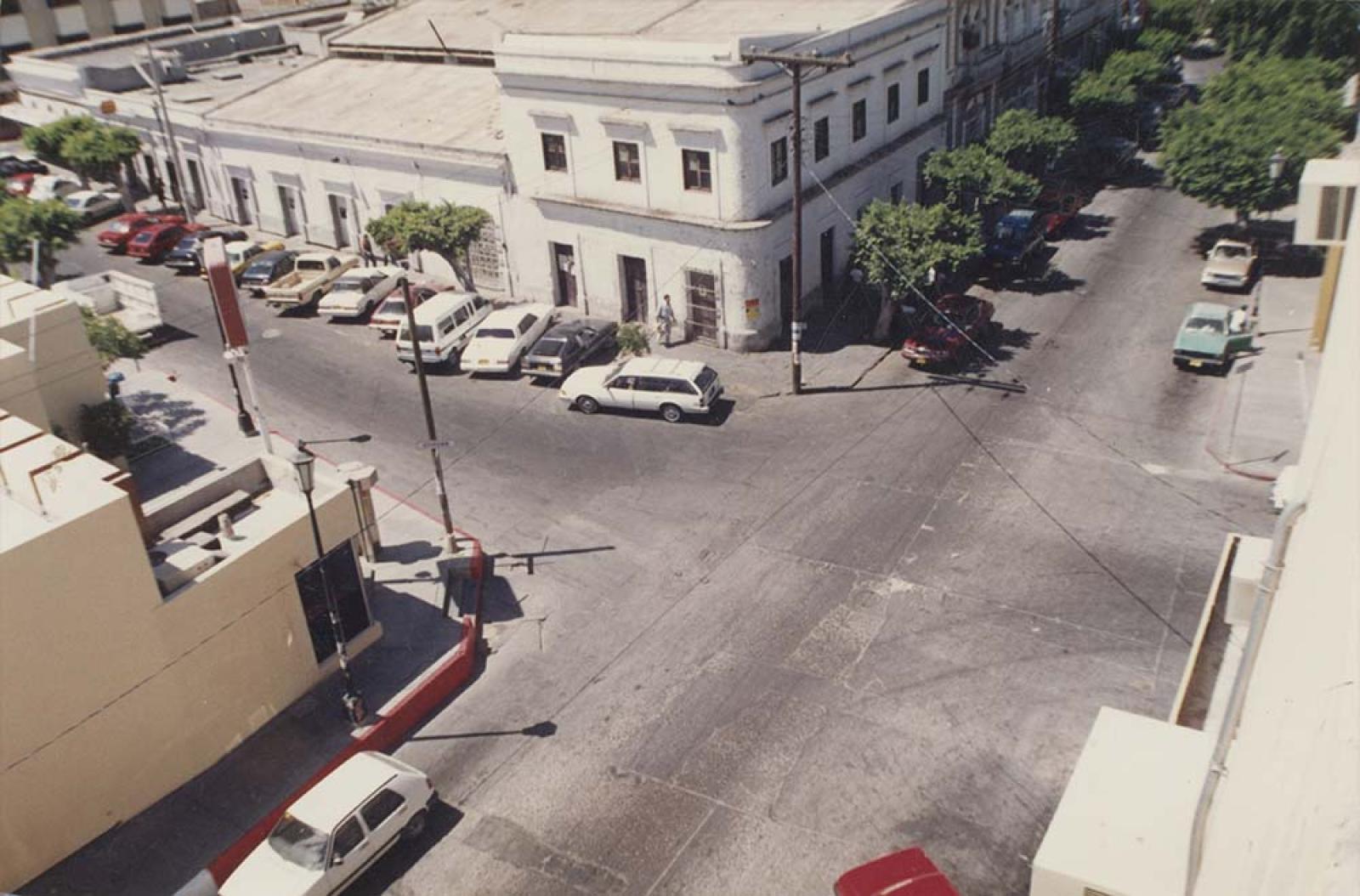 “Centro de la ciudad, en sábado”.