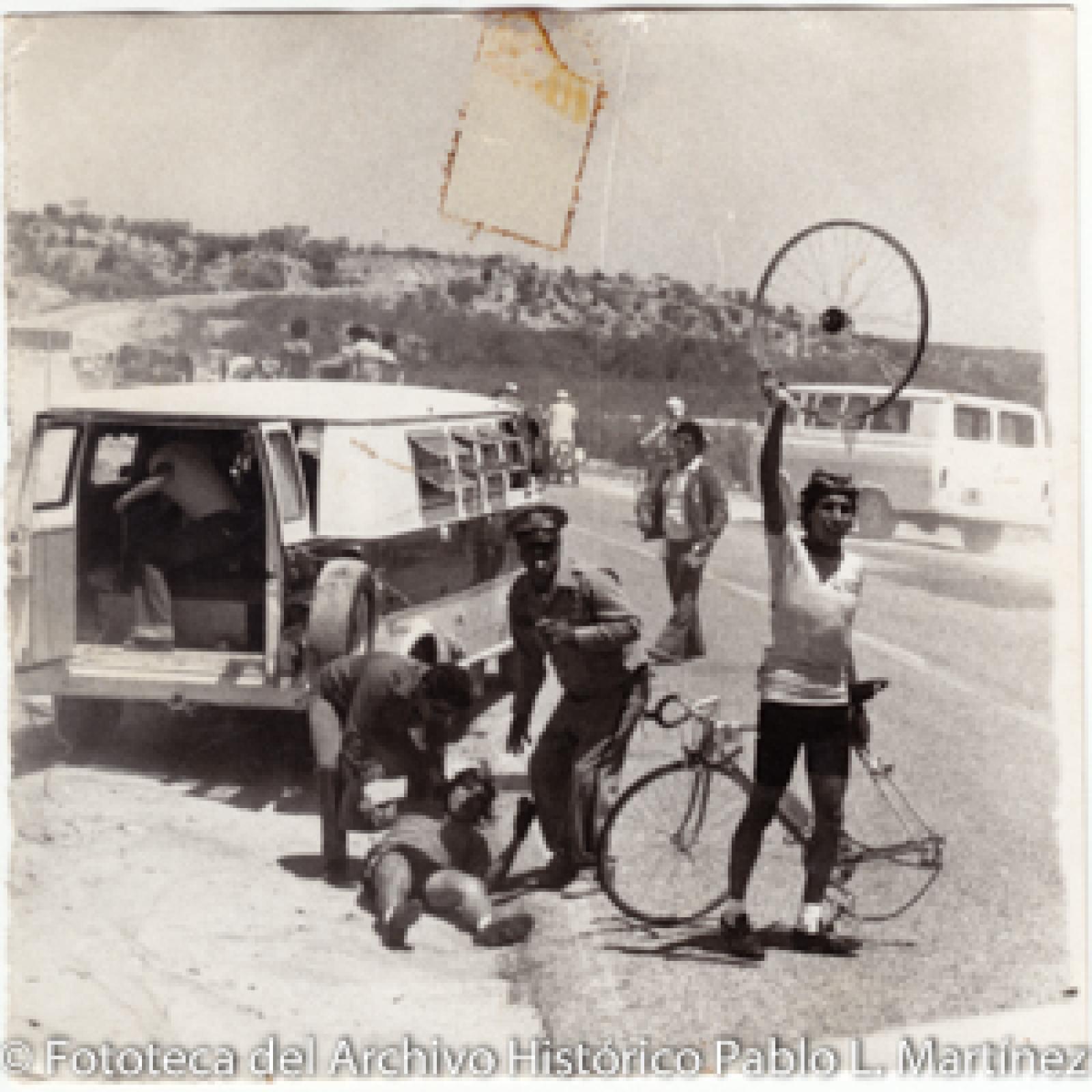 “Ciclista accidentado”.