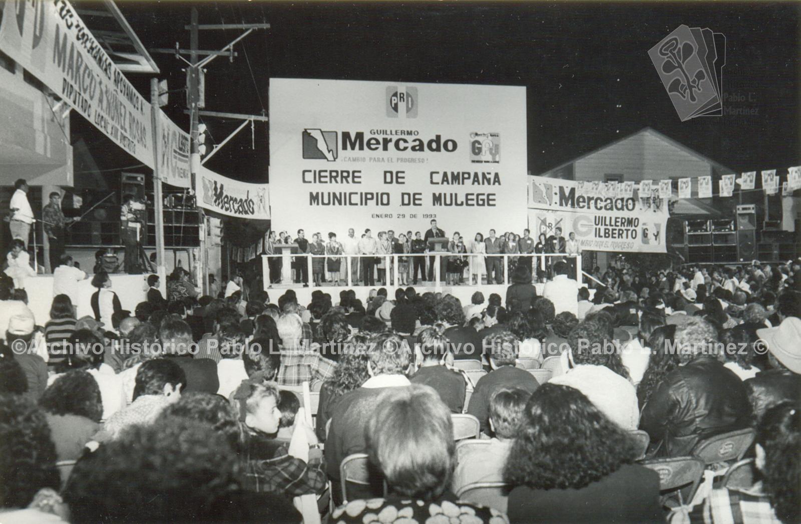 Cierre de campaña en el municipio de Mulegé de Guillermo Mercado Romero como candidato a gobernador de Baja California Sur.