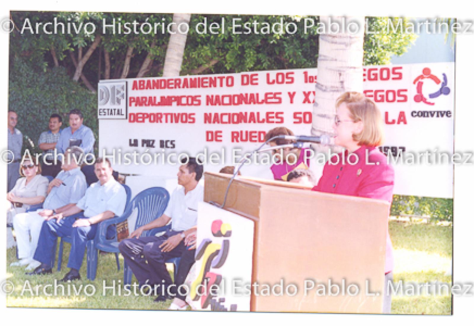 Concepción Casas de Mercado en discurso público.