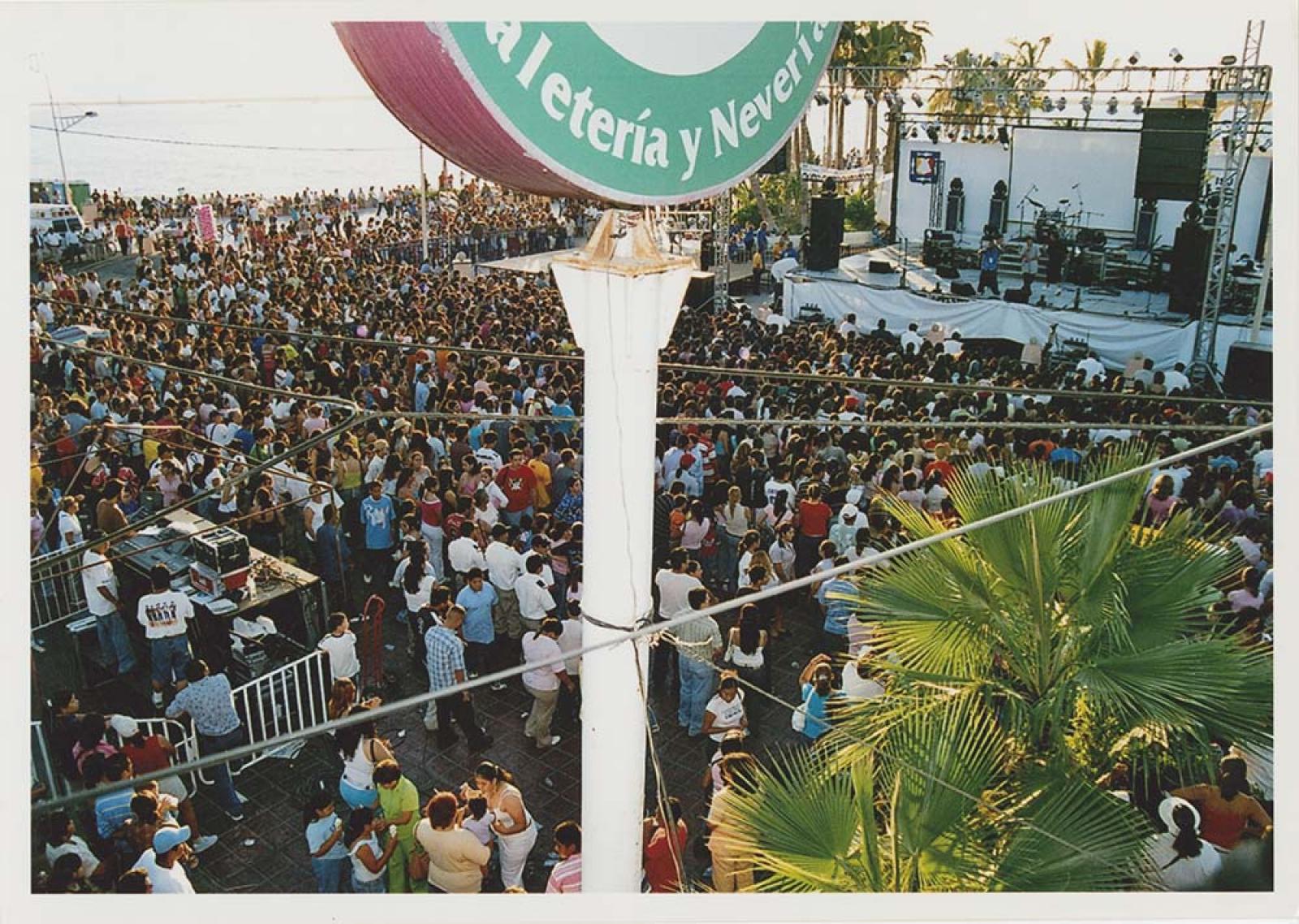 Concierto, en malecón de La Paz.