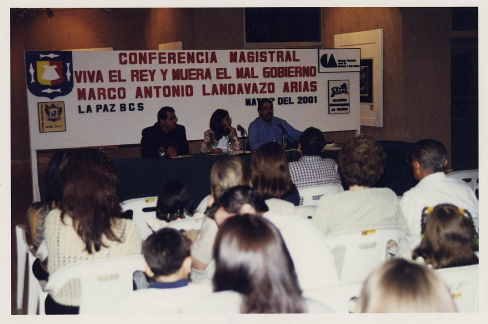 Conferencia magistral presentada por Marco Antonio Landavazo.