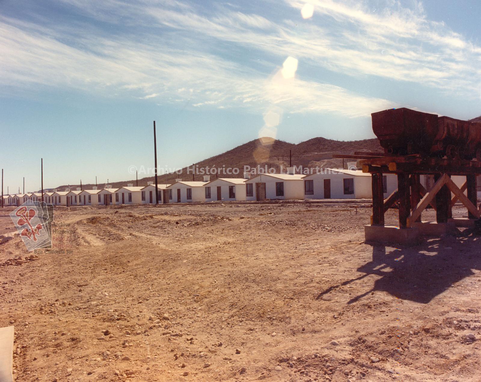 Conjunto habitacional recién construido en Santa Rosalía, Baja California Sur.