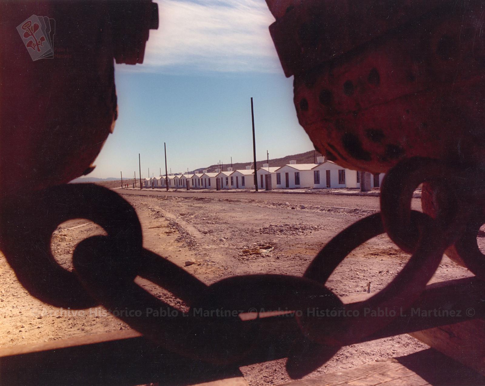Conjunto habitacional recién construido en Santa Rosalía, Baja California Sur.