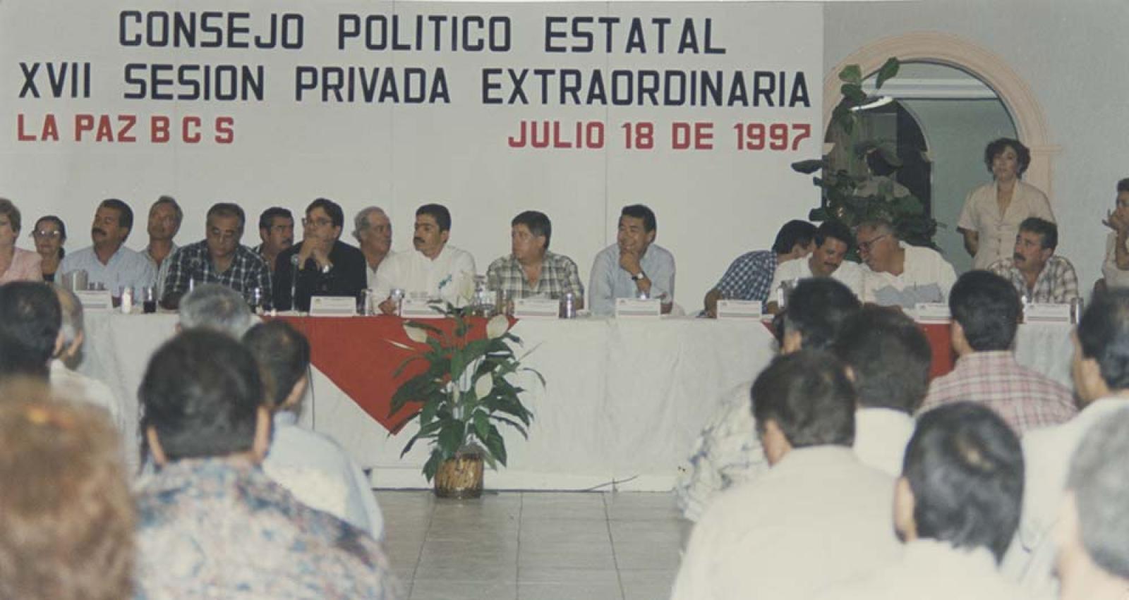 Consejo Político Estatal, retrato de grupo.