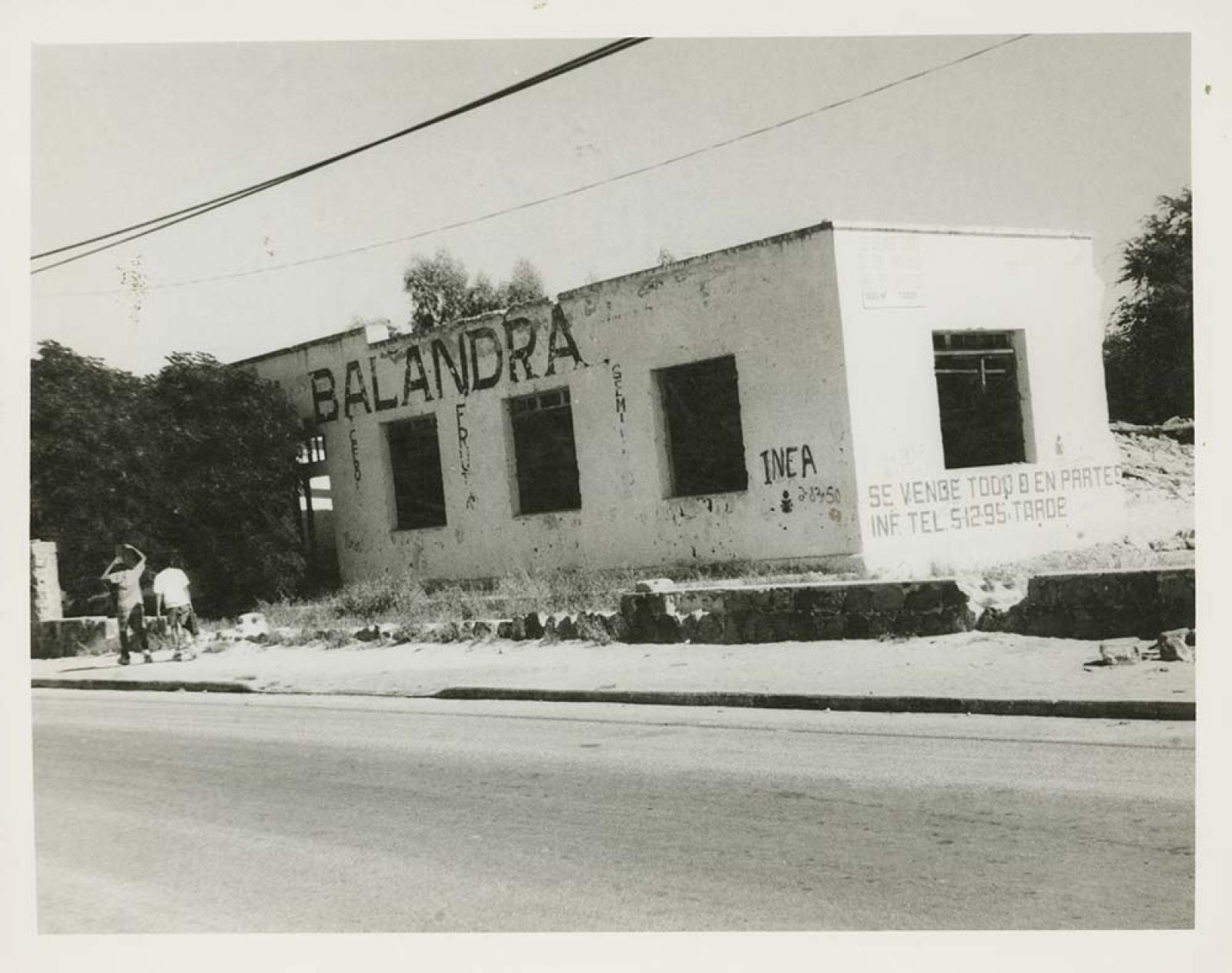 Construcción abandonada.