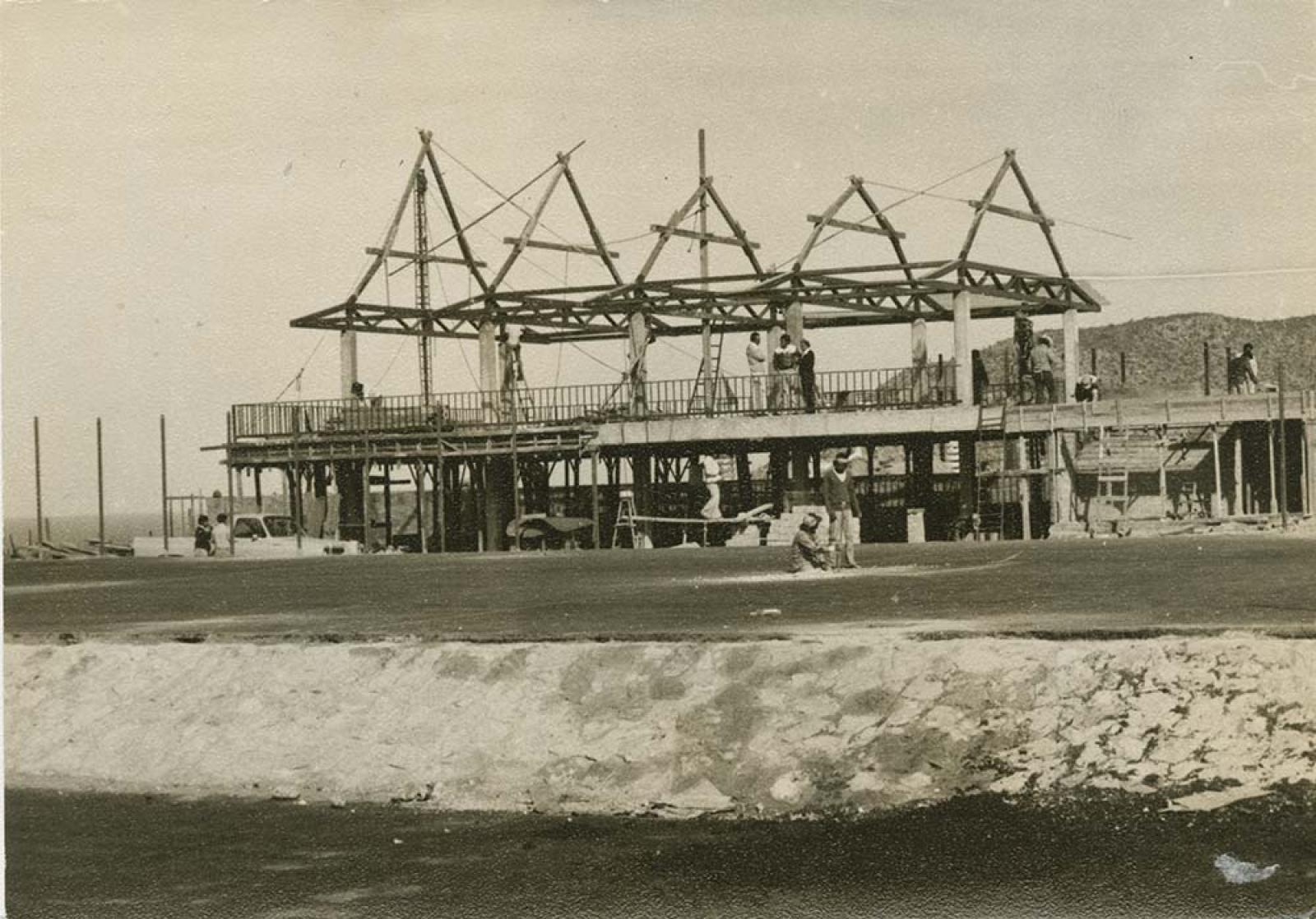 Construcción de palapa.