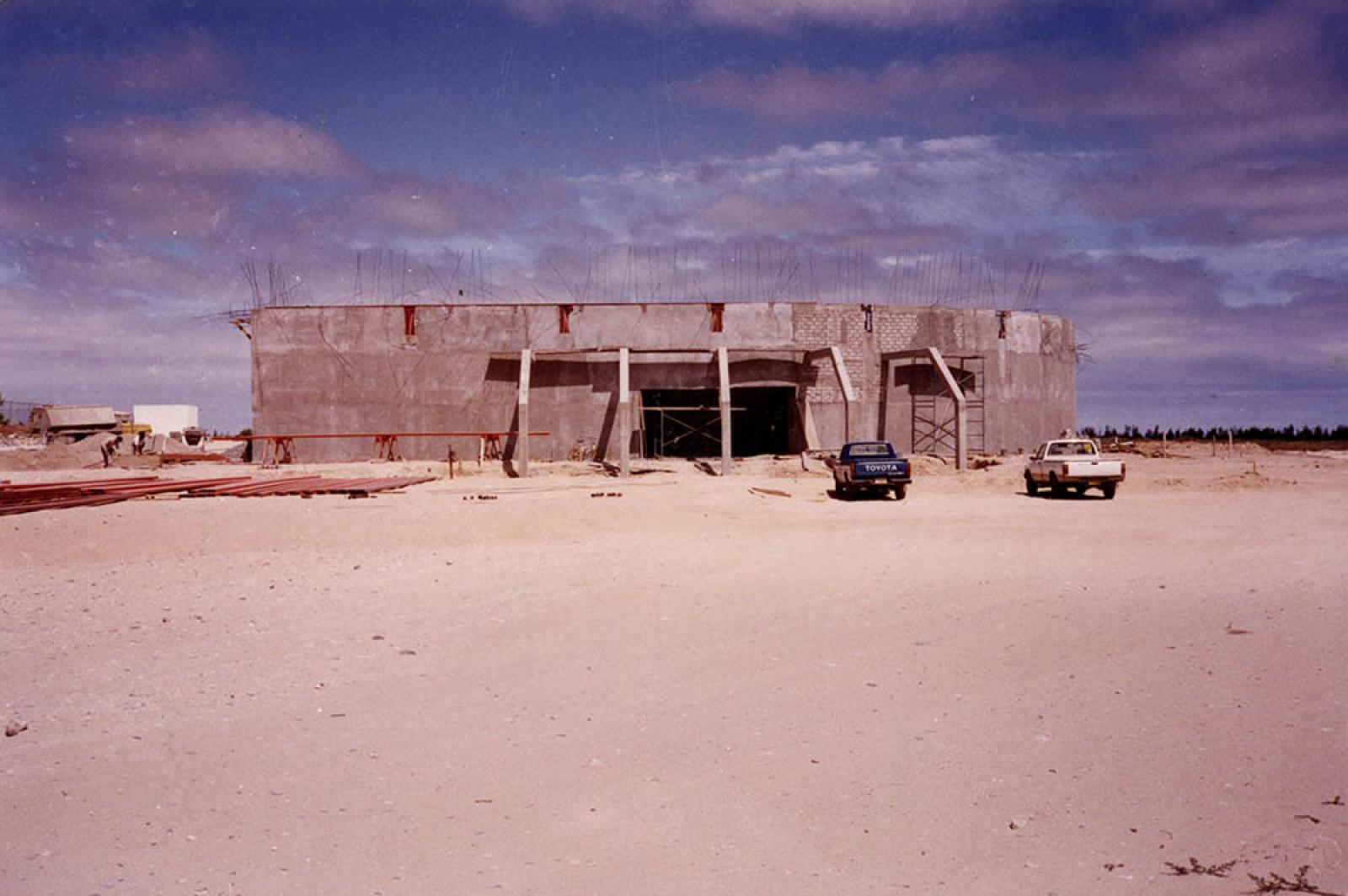 “Construcción del Salón del Sindicato Salinero, en Guerrero Negro”.