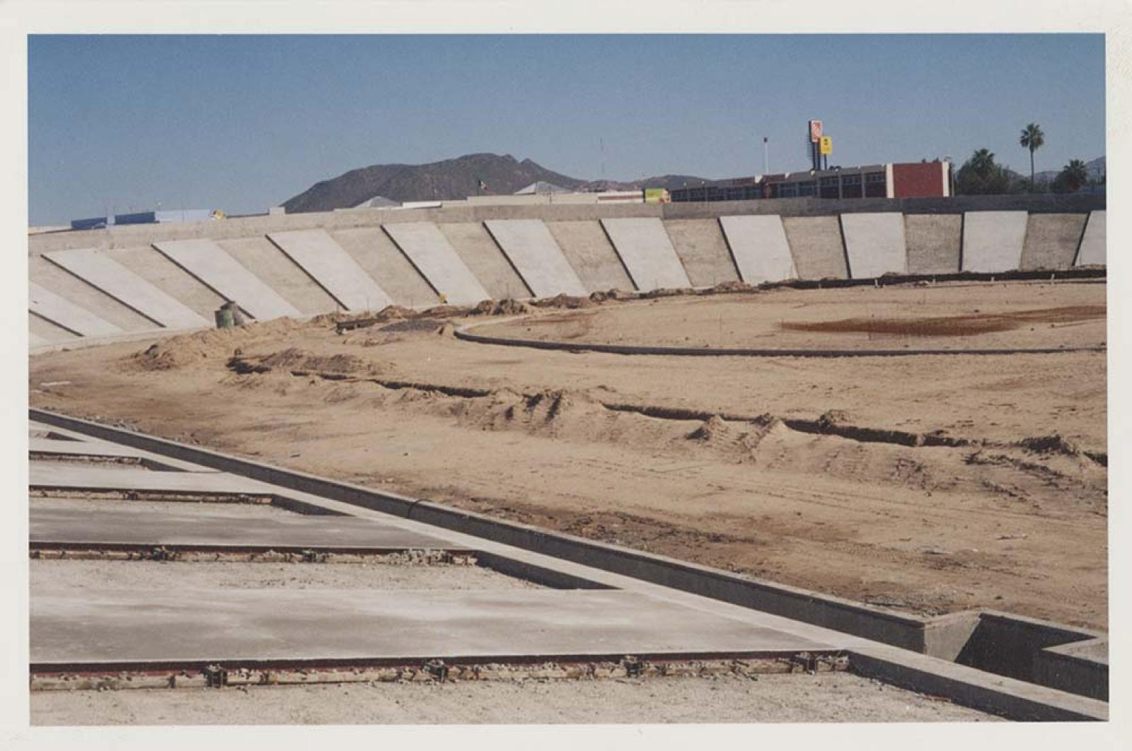 Construcción del velódromo, La Paz, Baja California Sur.